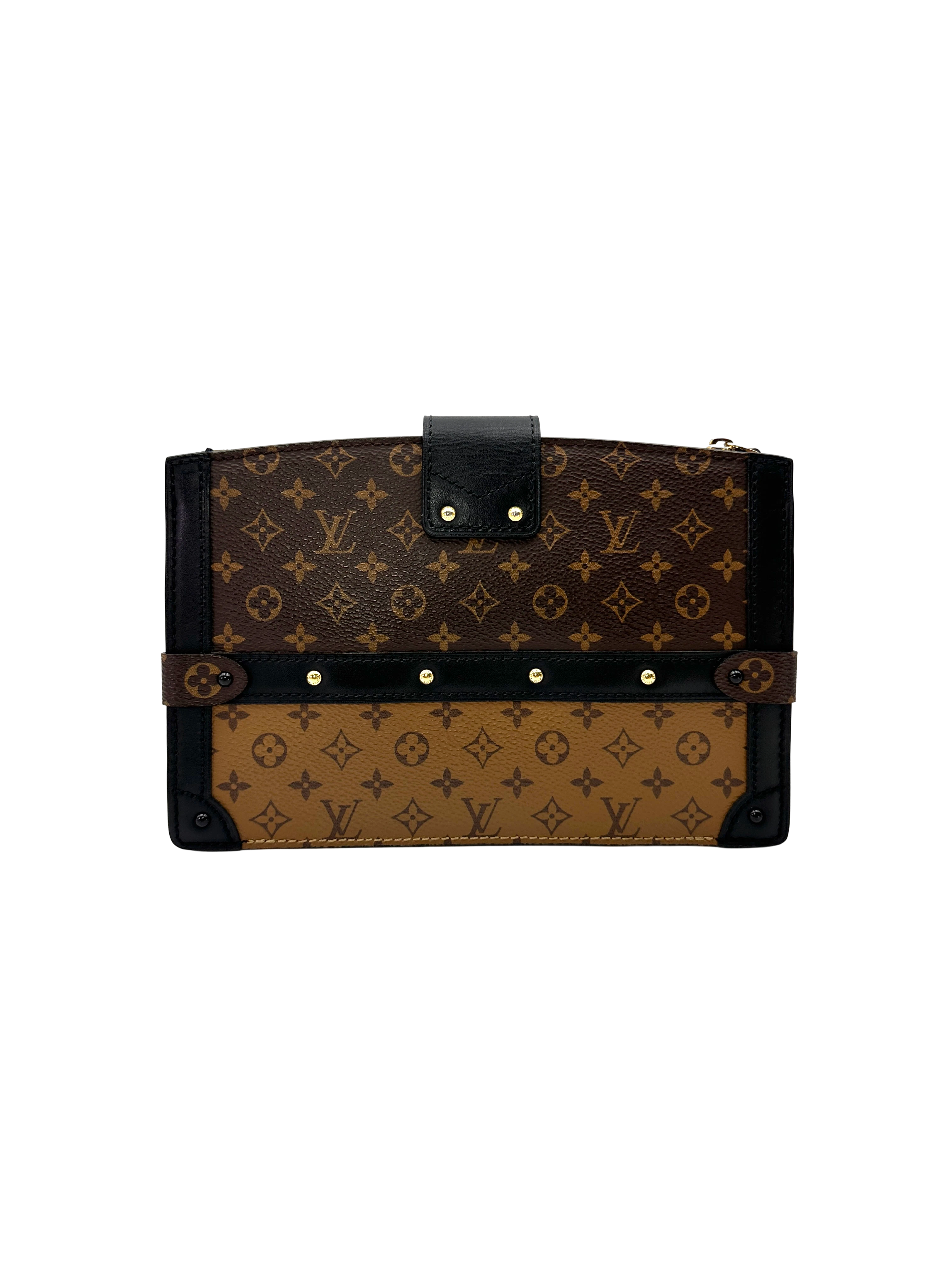 Louis Vuitton Trunk Clutch Monogram Canvas Bag LV3296