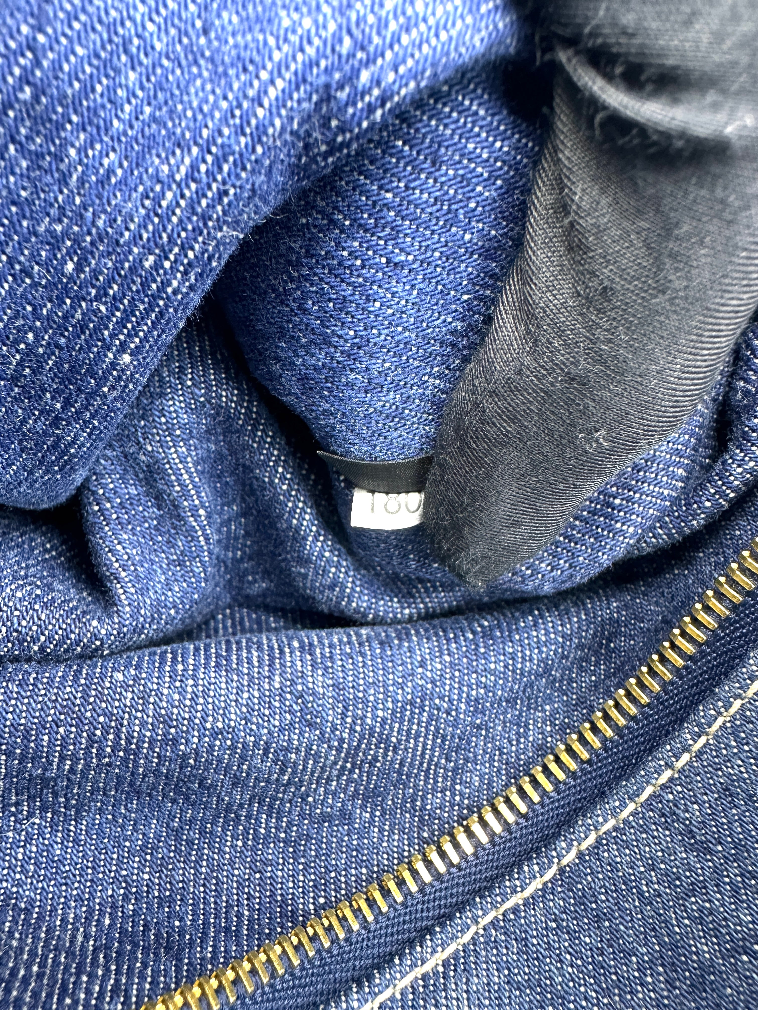 Prada Navy Canapa Canvas Tote Handle Bag PR548