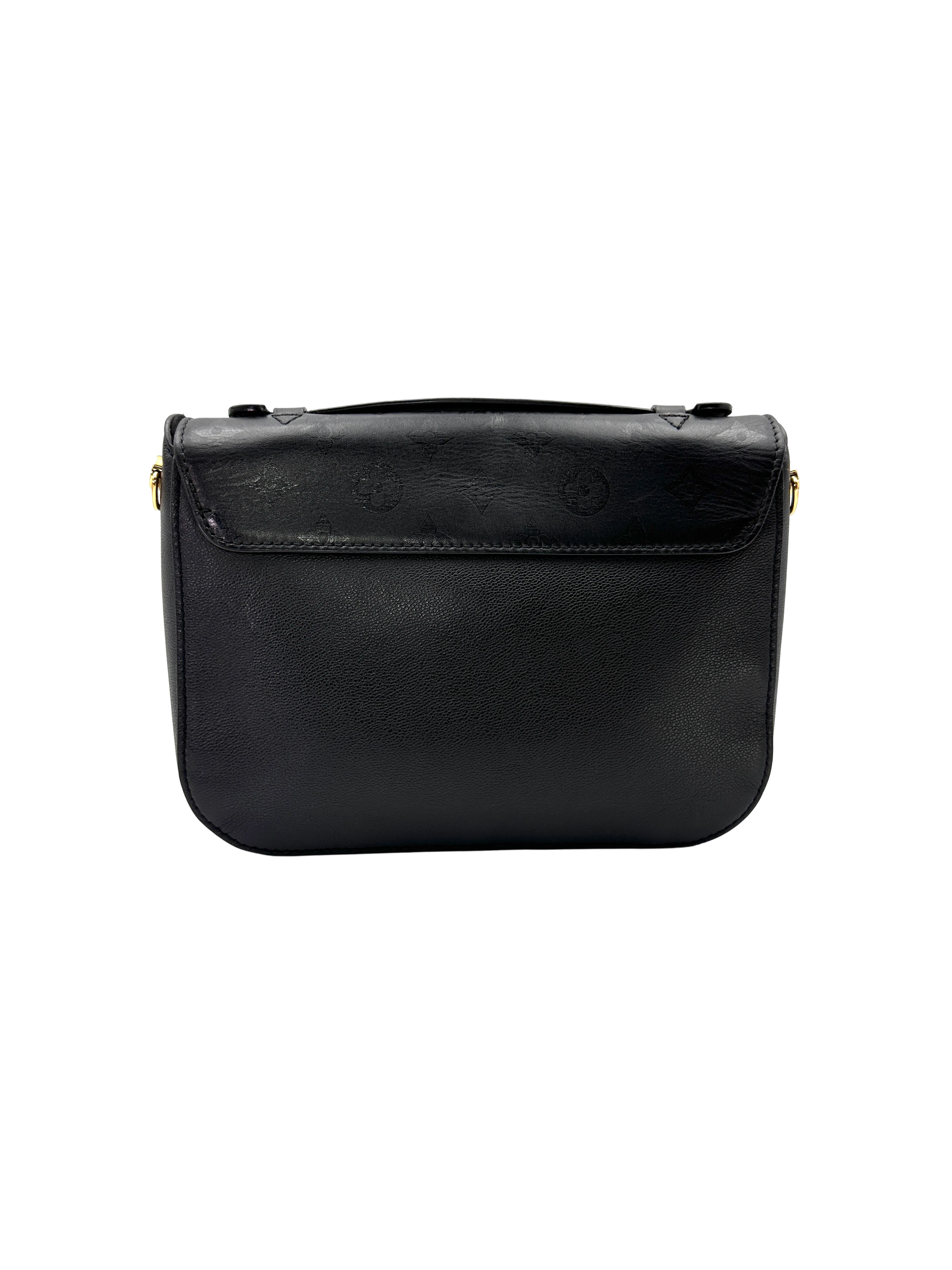 Louis Vuitton Very Messenger Black Leather Monogram V Hardware Chain Bag LV3295