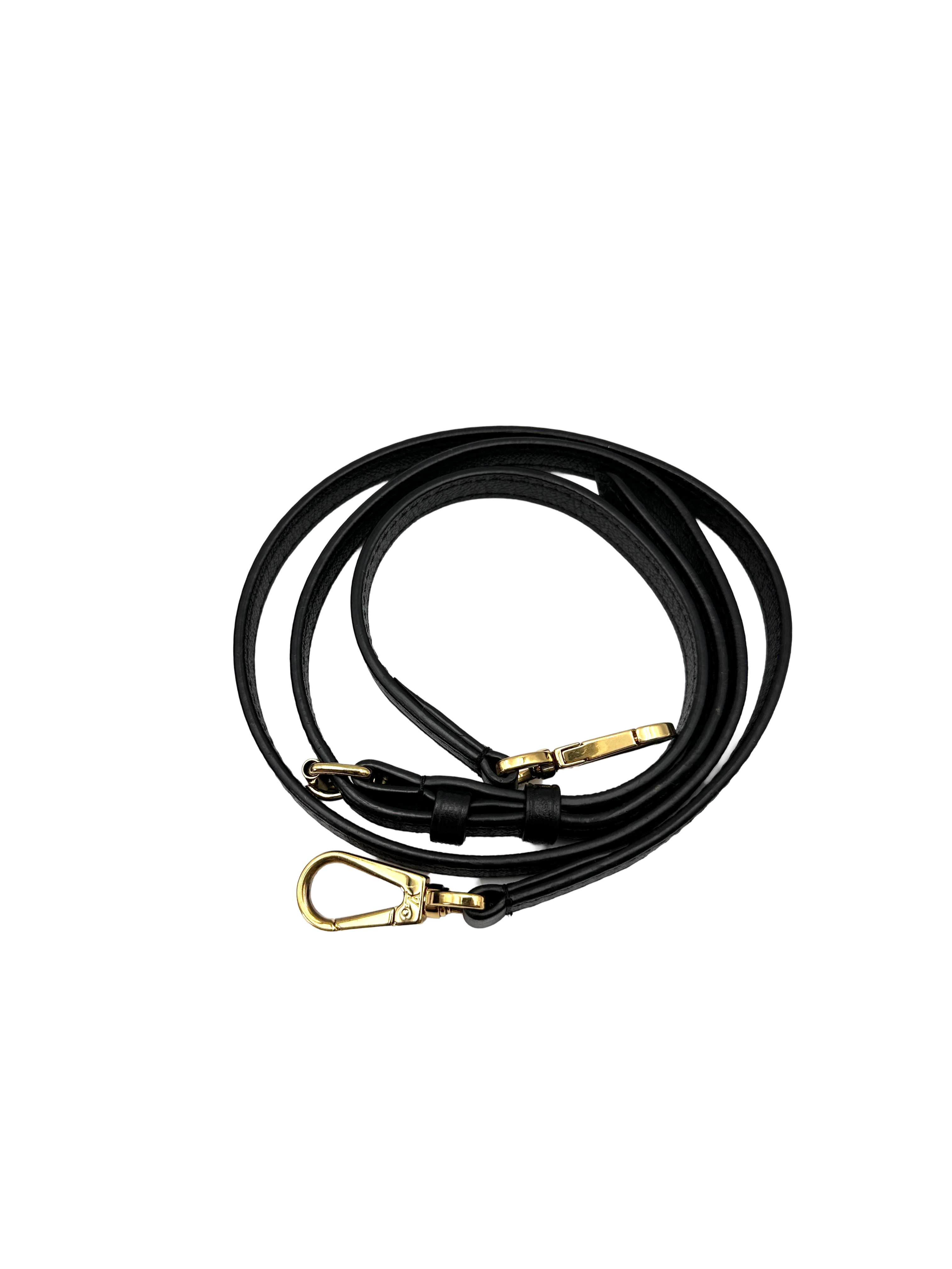 Louis Vuitton Very Messenger Black Leather Monogram V Hardware Chain Bag LV3295