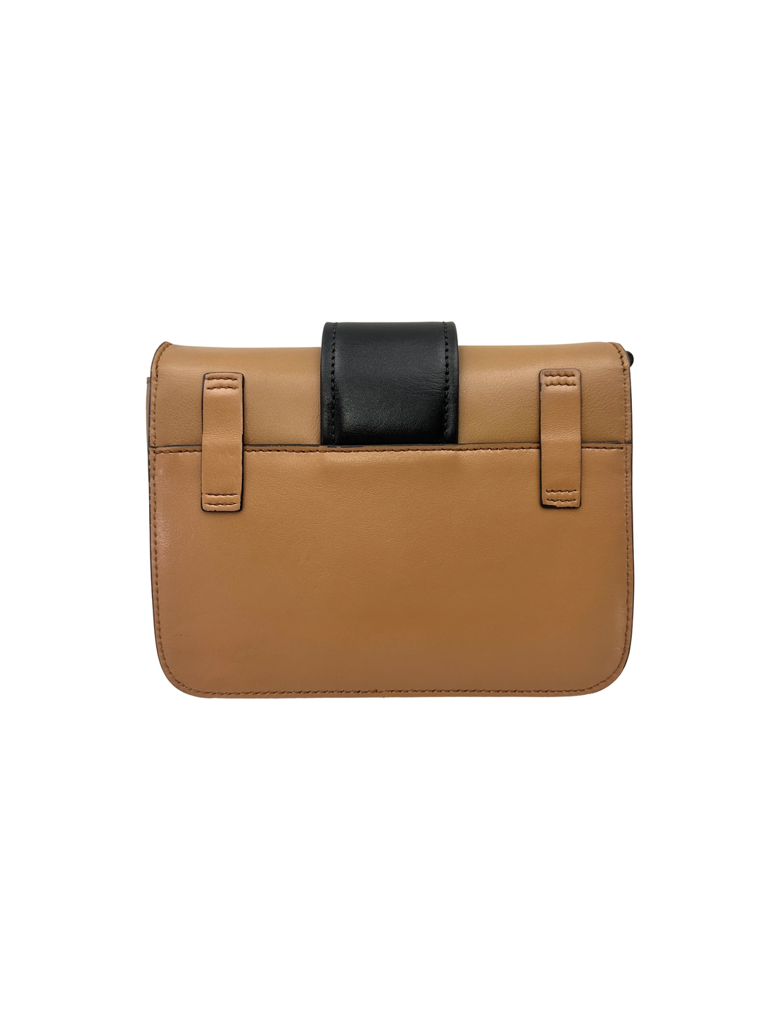 Prada Cahier Black/Brown Leather Shoulder Bag PR549