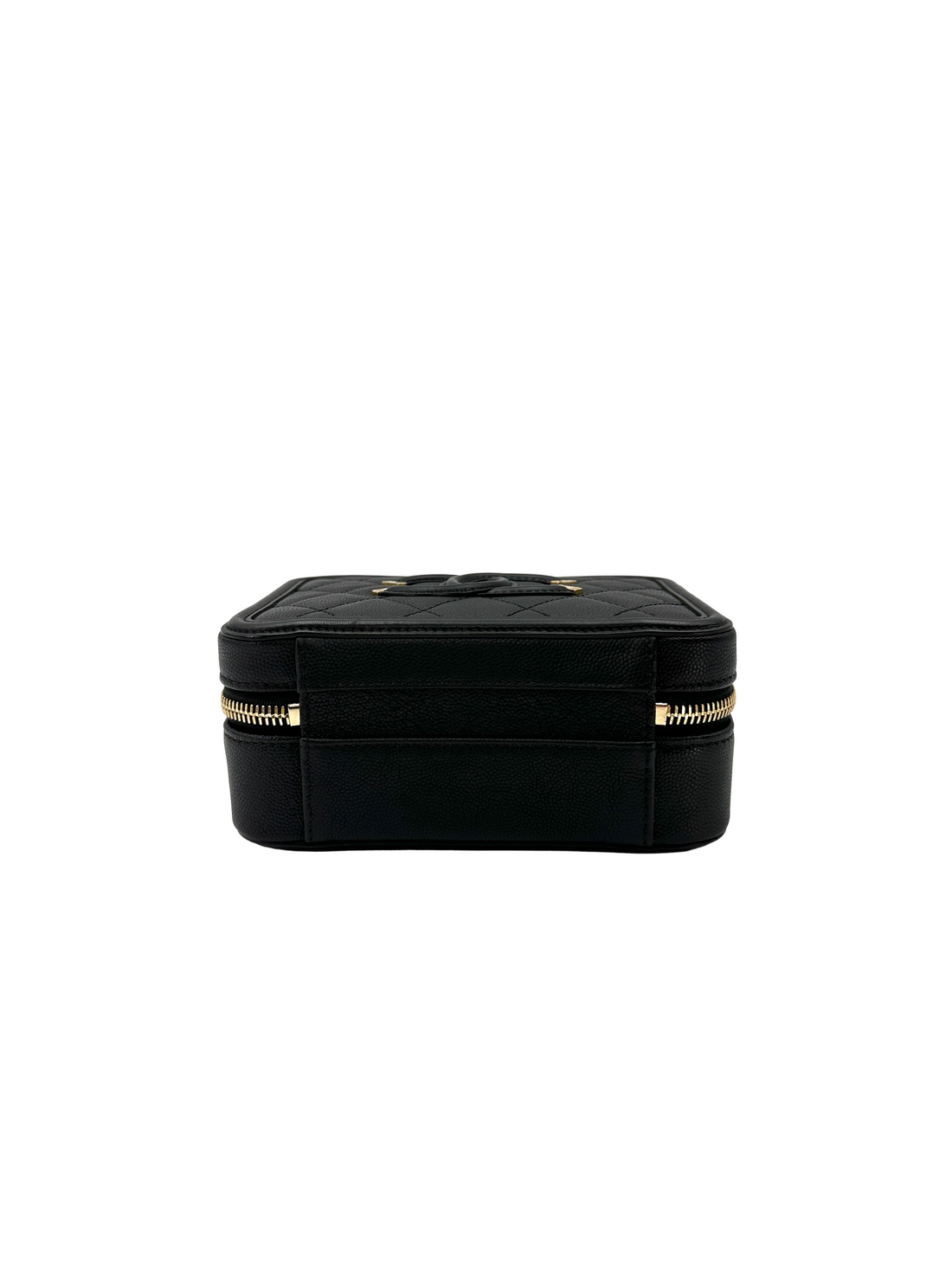 Chanel CC Filigree Black Quilted Leather Vanity Case(25***06) CC2514