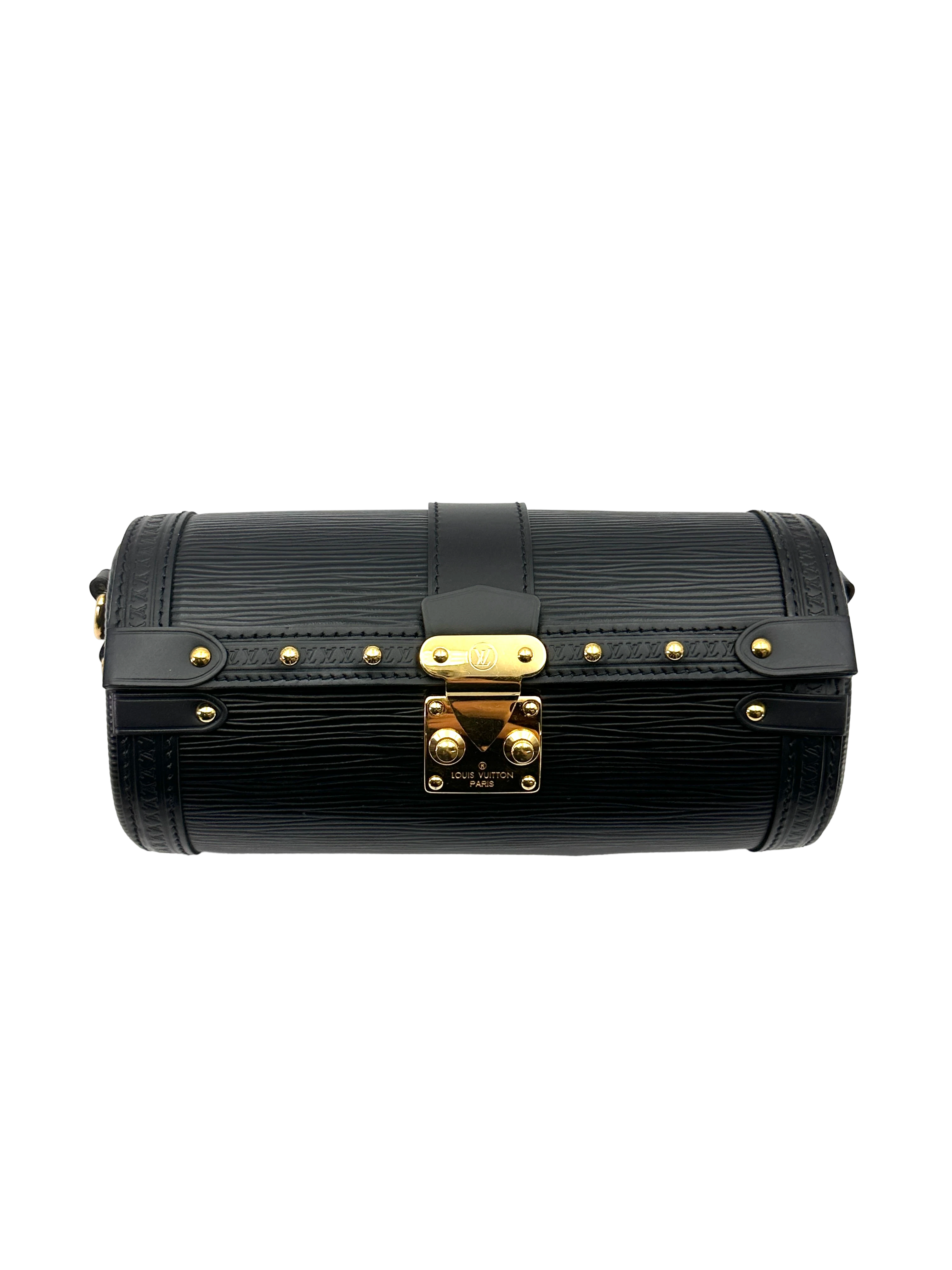 Louis Vuitton Papillon Black Epi Leather Shoulder Bag LV3294