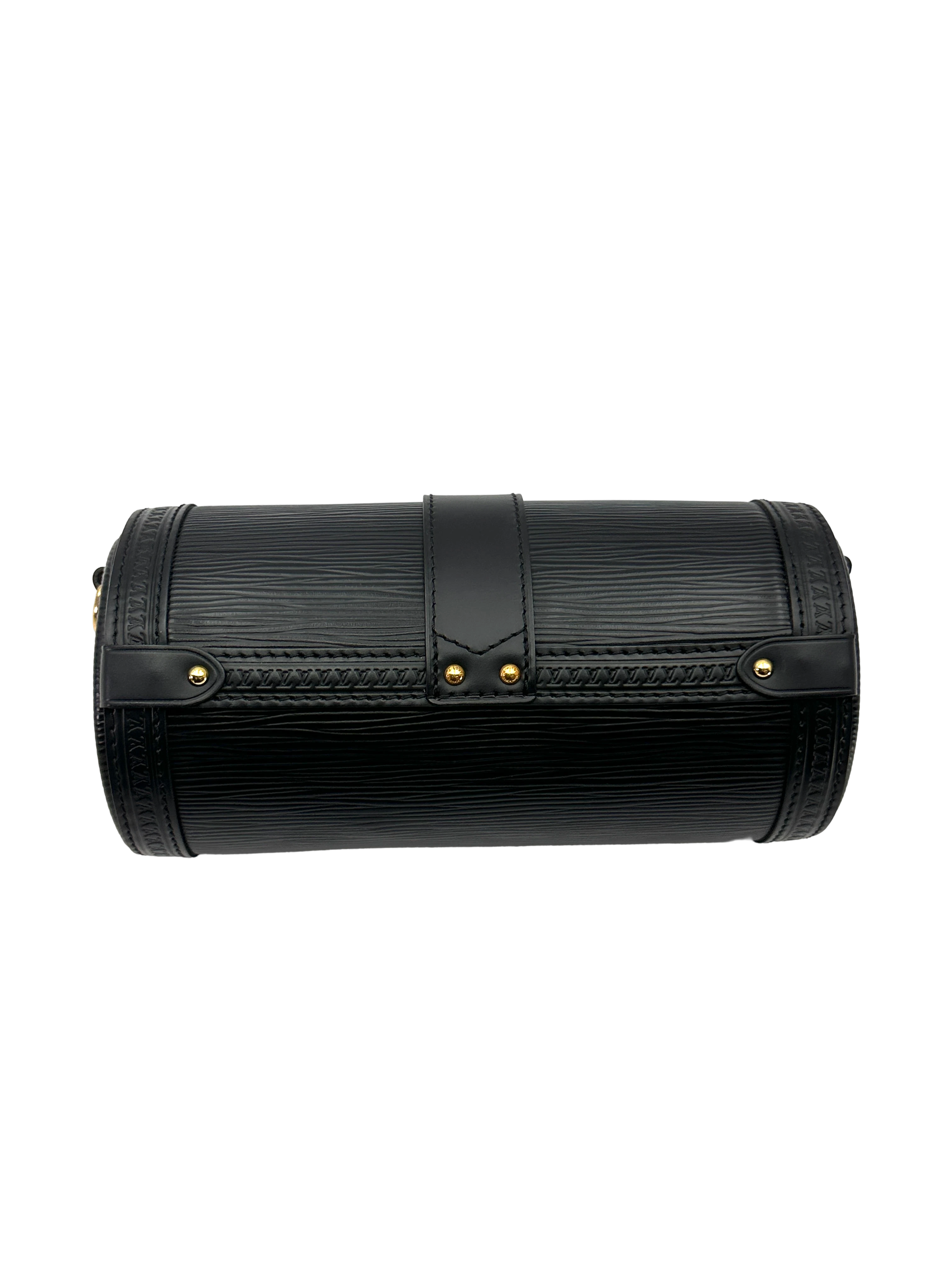 Louis Vuitton Papillon Black Epi Leather Shoulder Bag LV3294