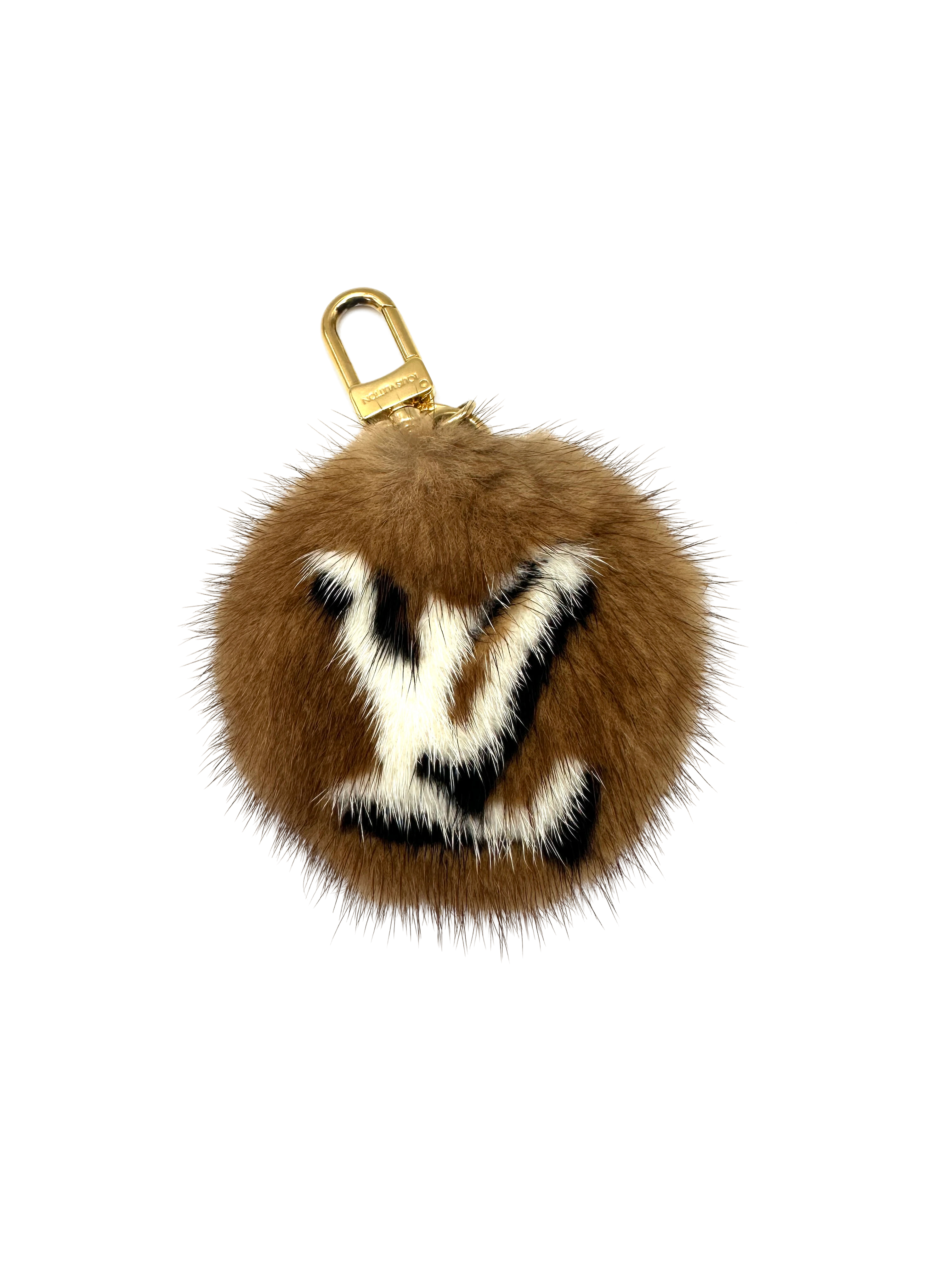 Louis Vuitton Blooming Flowers Fur Bag Charm IRIS266