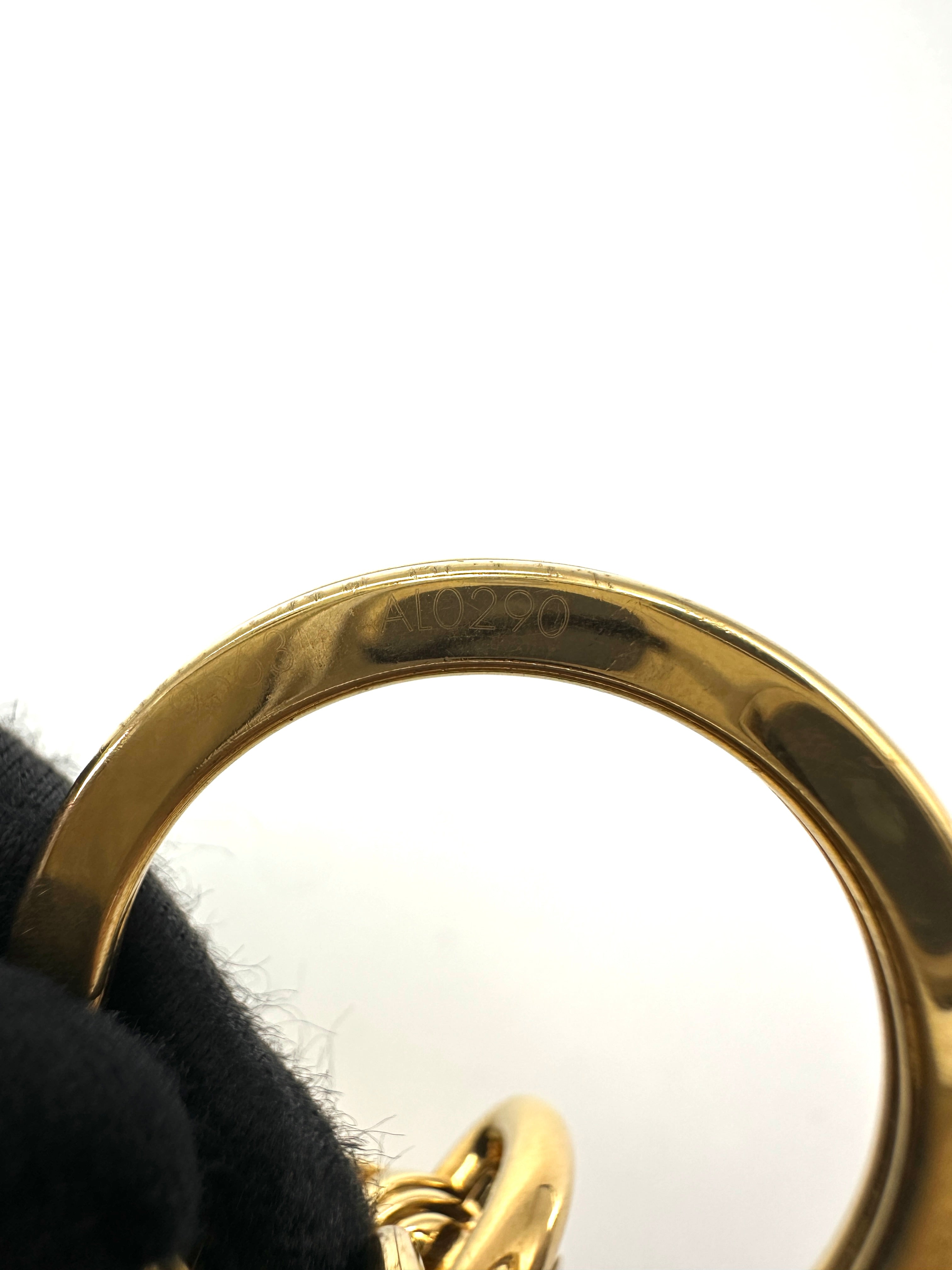 Louis Vuitton Blooming Flowers Fur Bag Charm IRIS266