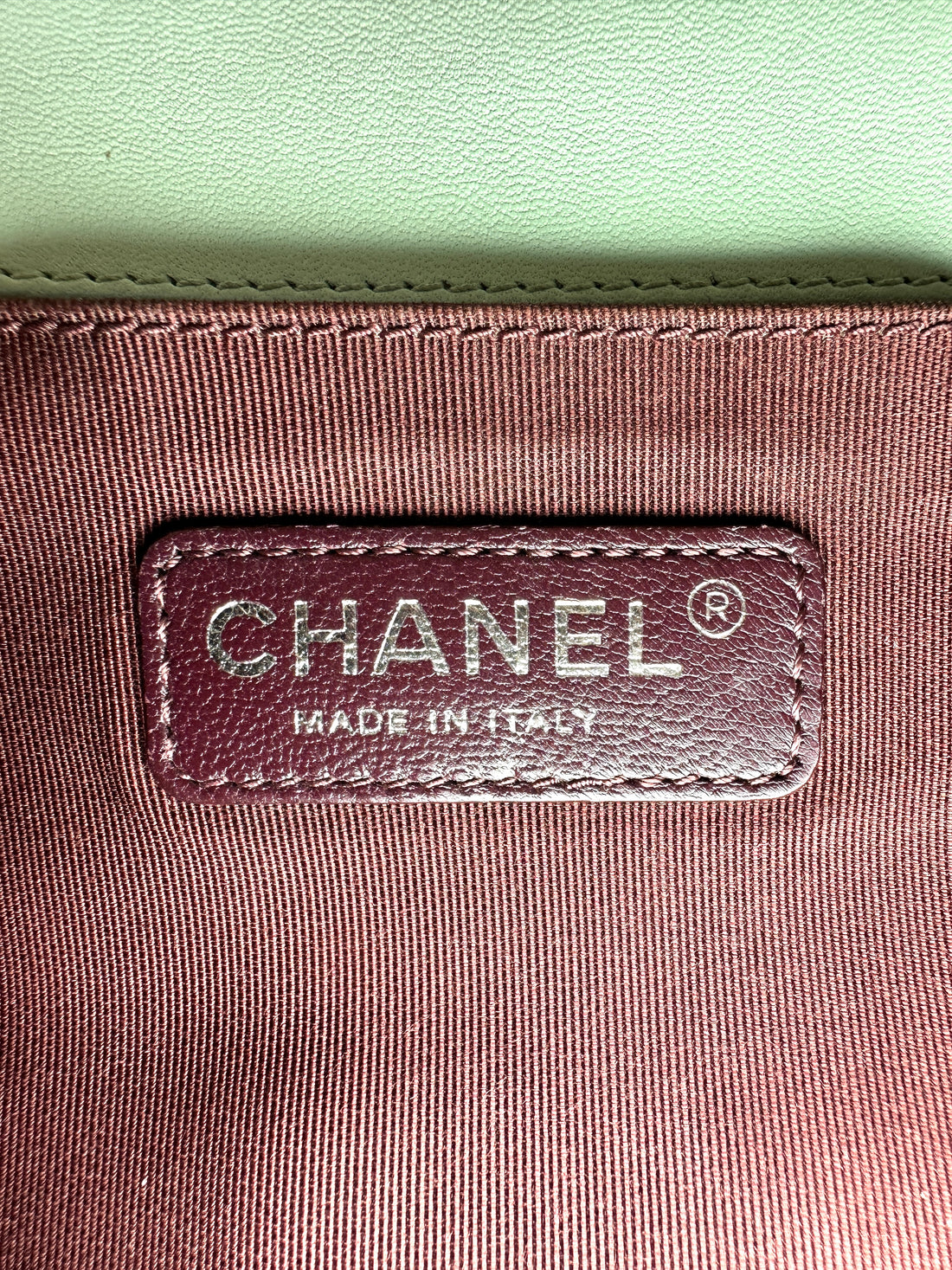 Chanel LeBoy Mint Green Quilted Leather Flap Bag With Silver Buckle(20***42) CC2516