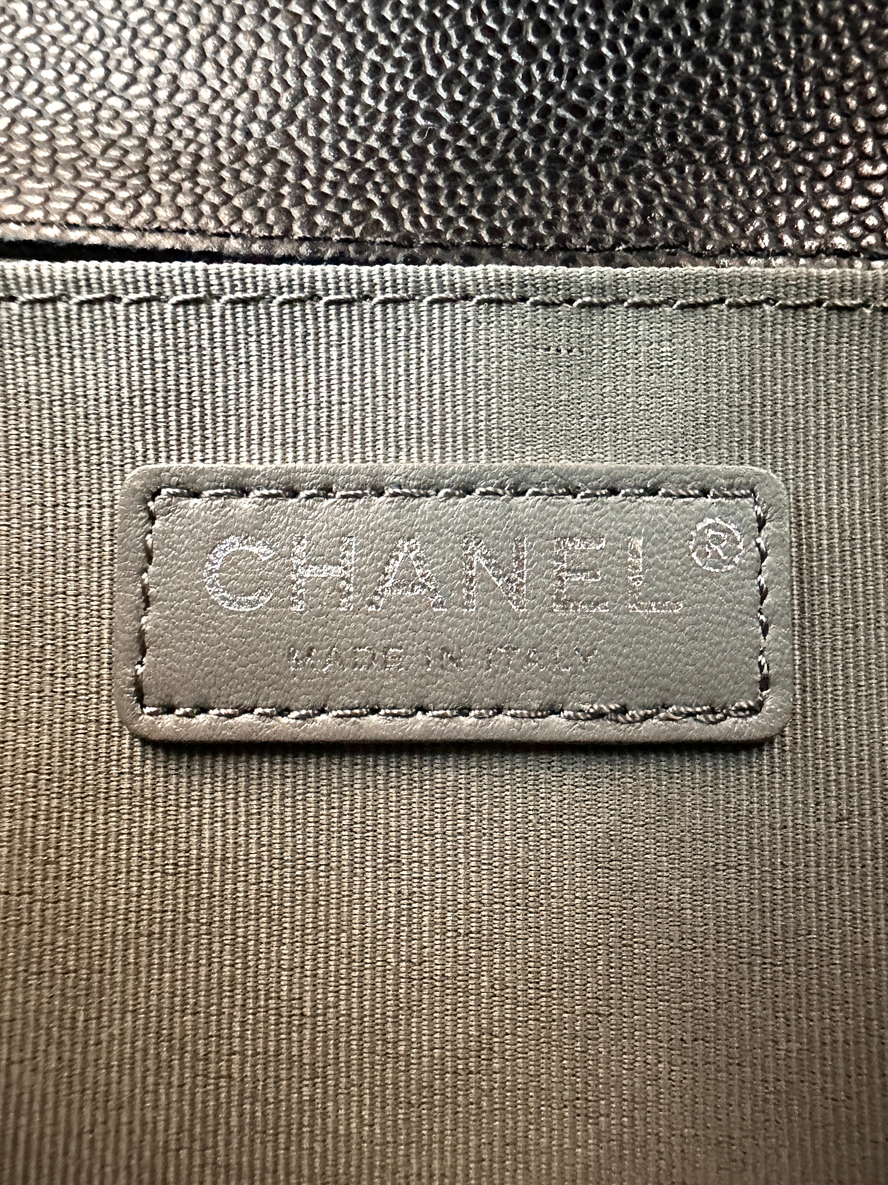Chanel LeBoy Black Quilted Leather Flap Bag With Silver Buckle(15***41) CC2523