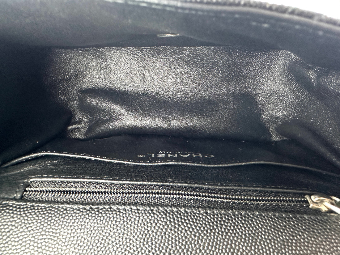 Chanel Classic Flap Black Quilted Leather Mini Shoulder Bag(30***64) CC2522