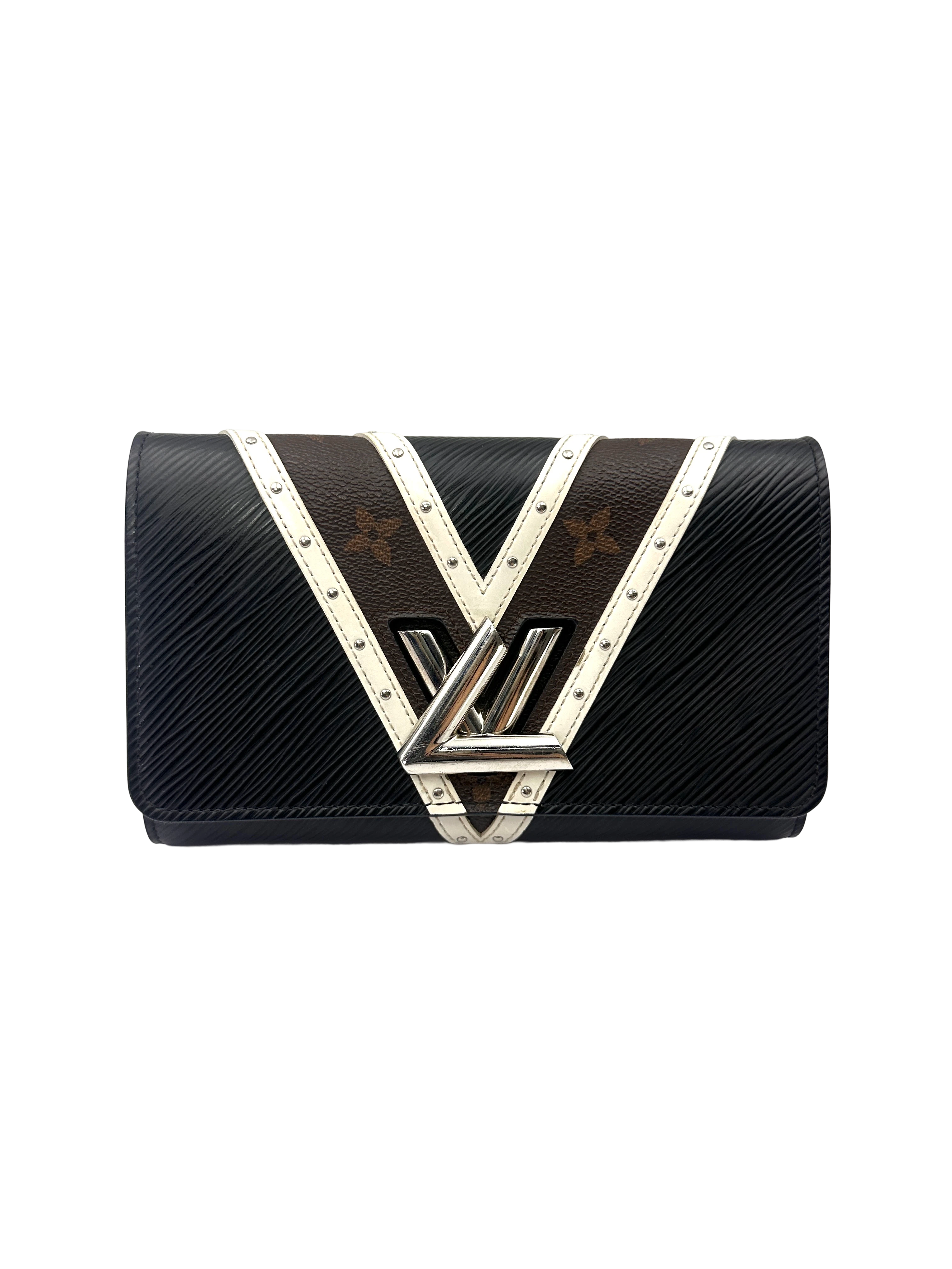 Louis Vuitton Twist Black Epi & Monogram Studded Wallet On Chain LV3298