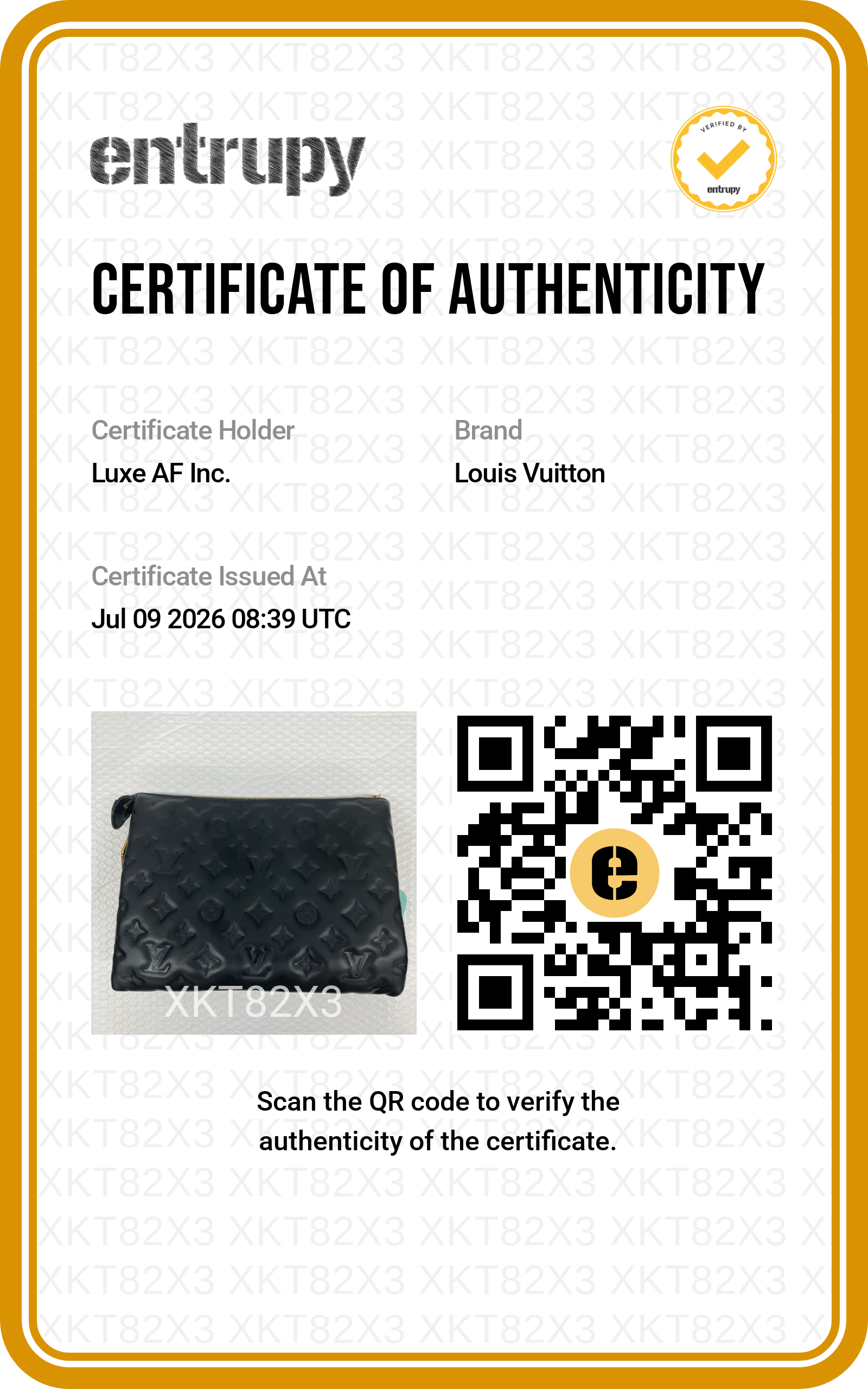 Louis Vuitton Coussin Black Monogram Embossed Puffy Leather Shoulder Bag LV3300