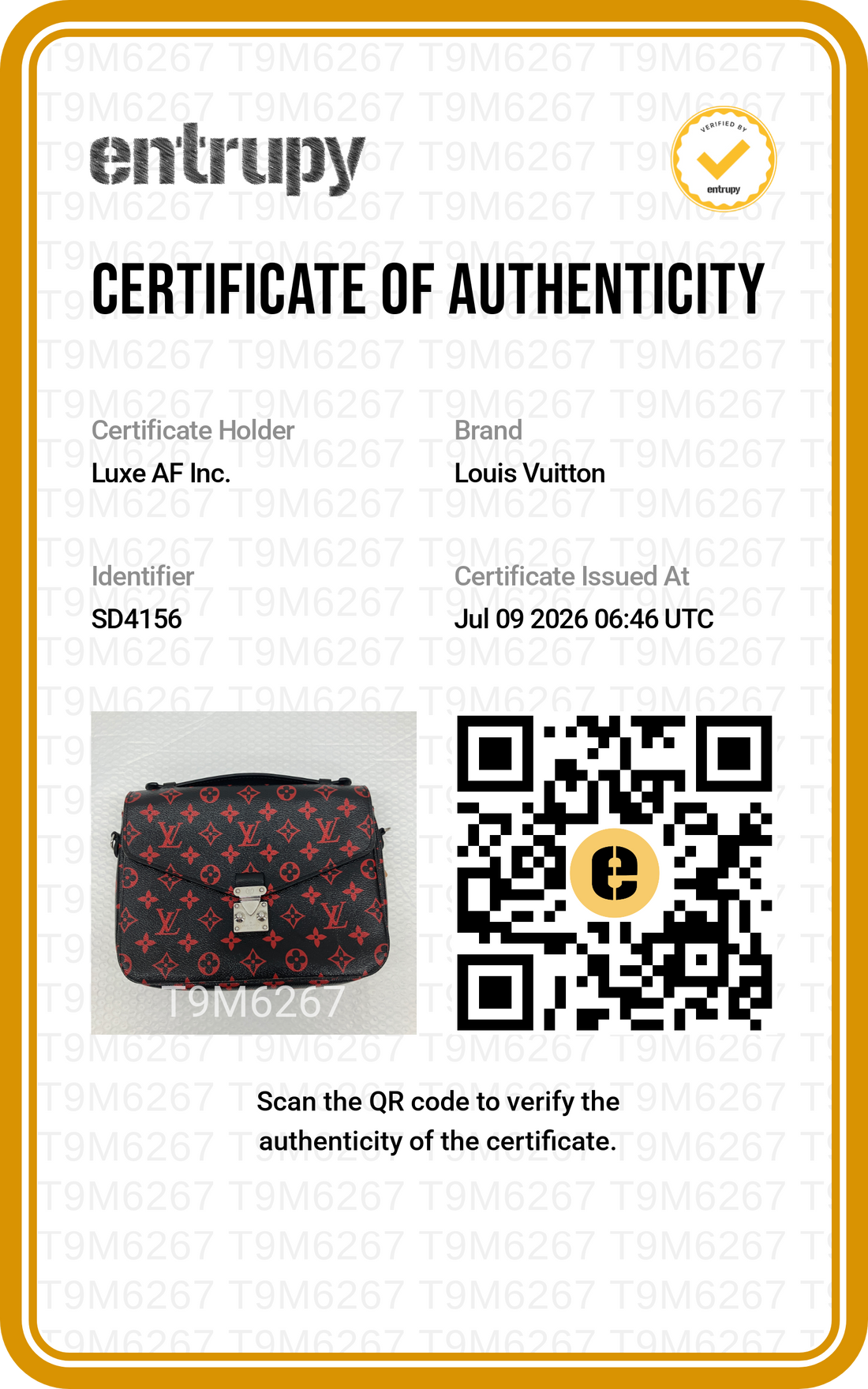 Louis Vuitton Black/Red Monogram Infrarouge Canvas Pochette Metis LV3328