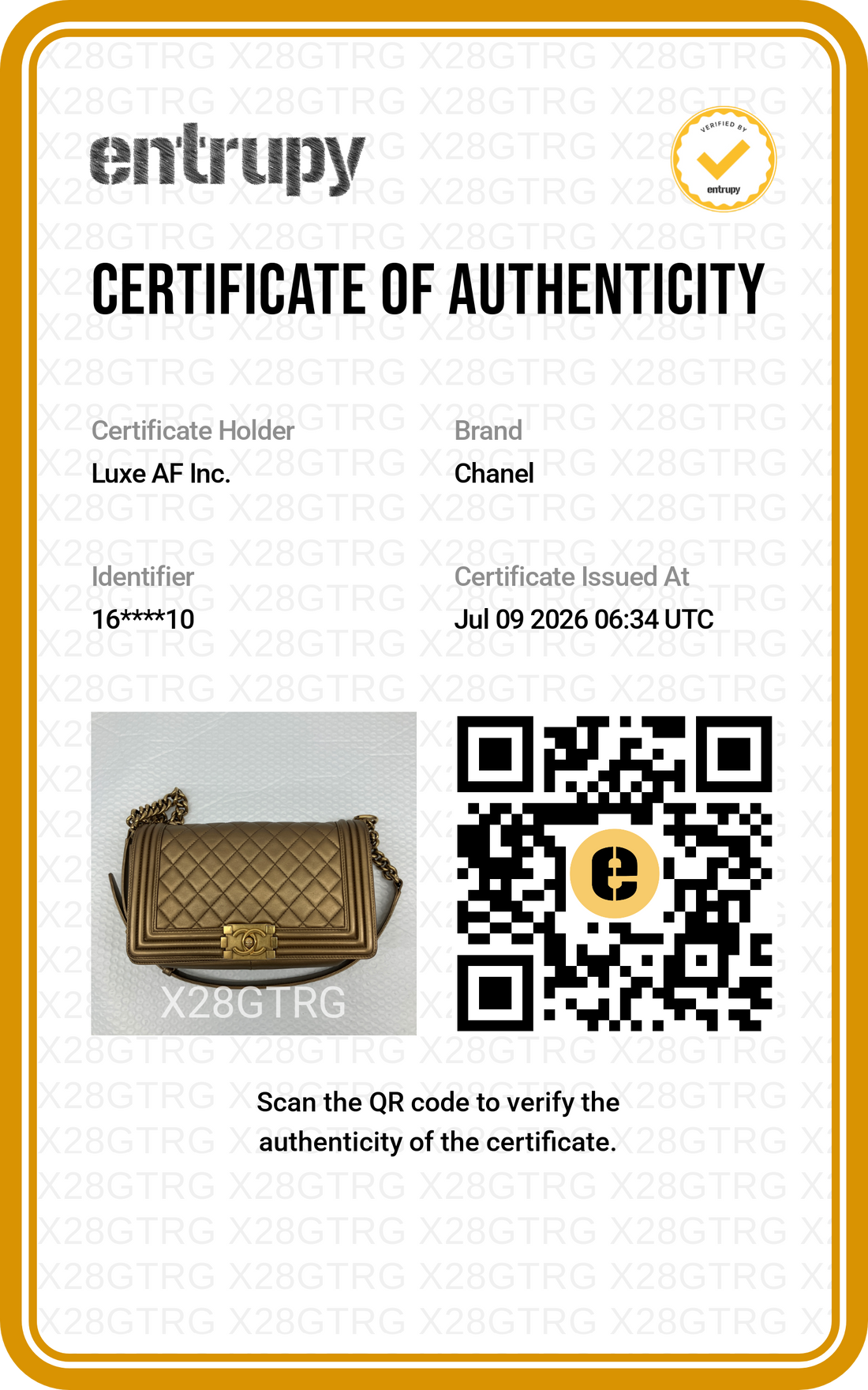 Chanel LeBoy Gold Quilted Leather Flap Bag With Gold Buckle(16***10) CC2615