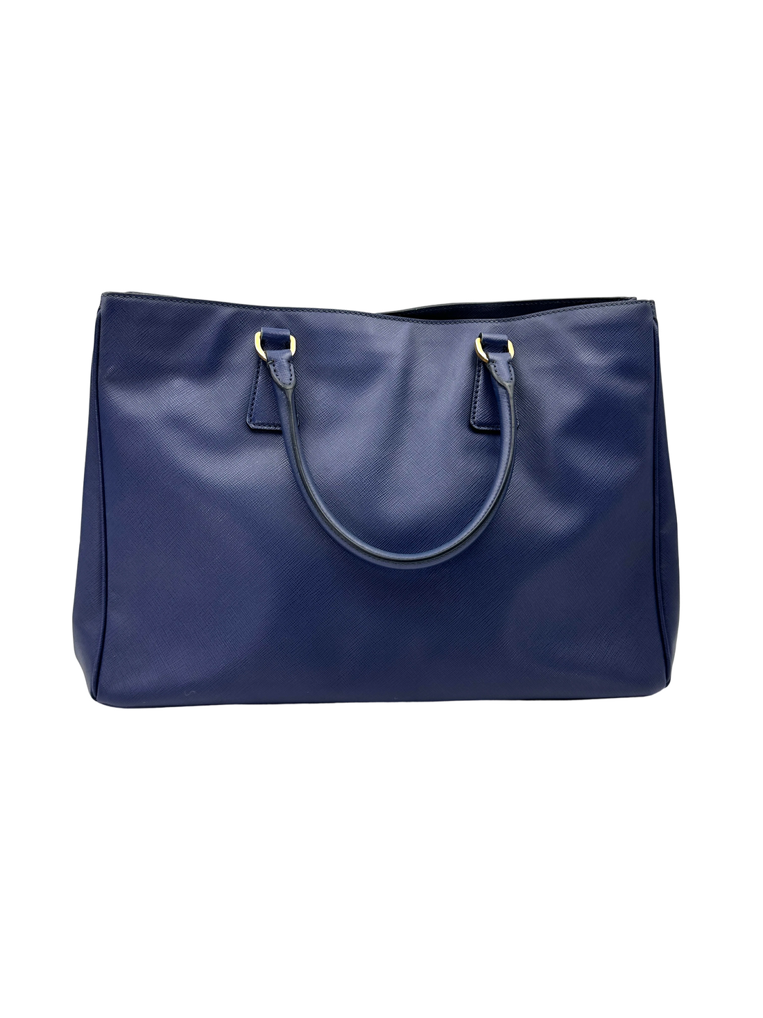 Prada Galleria Navy Saffiano Leather Handle Bag PR553