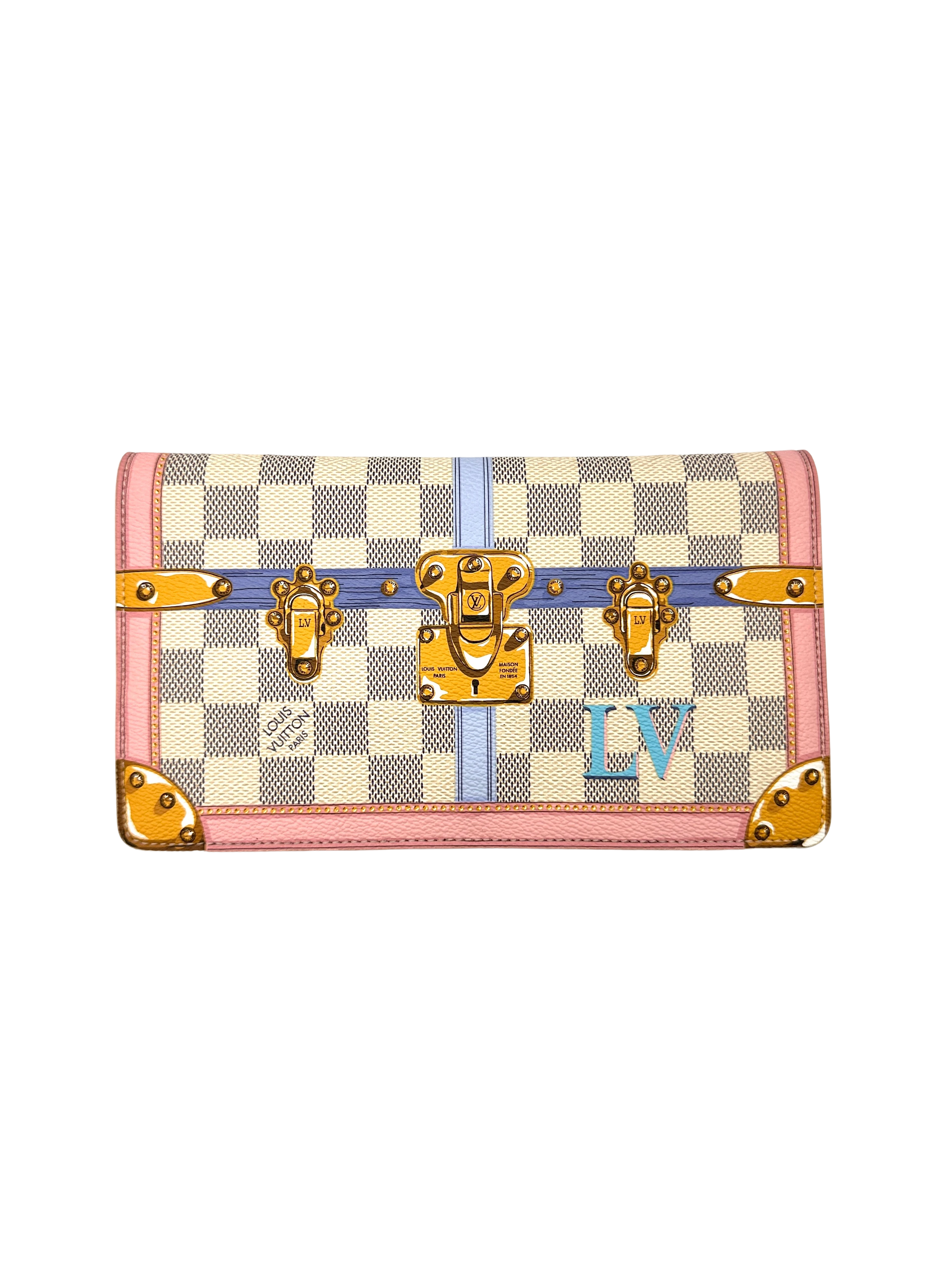 Louis Vuitton Trompe L'oeil Summer Trunks Weekend Pochette Clutch LV3301