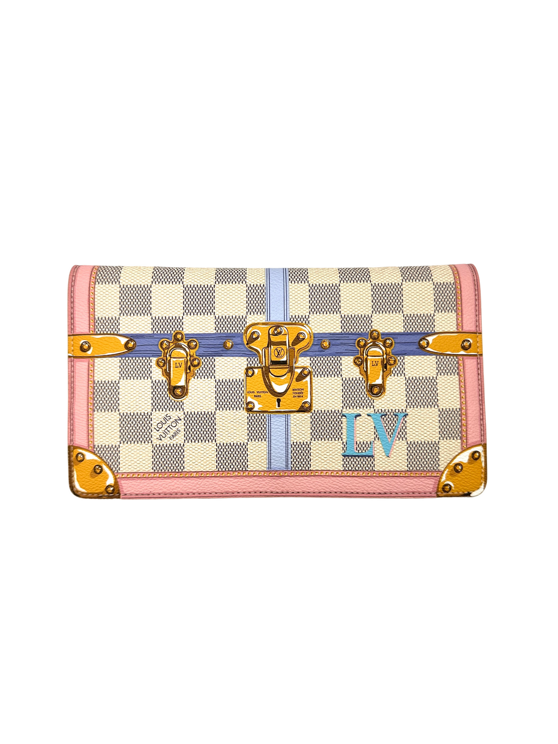 Louis Vuitton Trompe L'oeil Summer Trunks Weekend Pochette Clutch LV3301