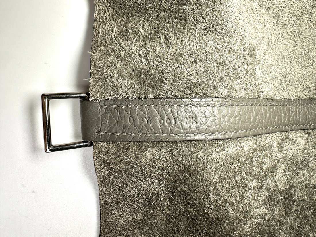 Hermes Picotin18 Grey Leather Handle Bag HR167