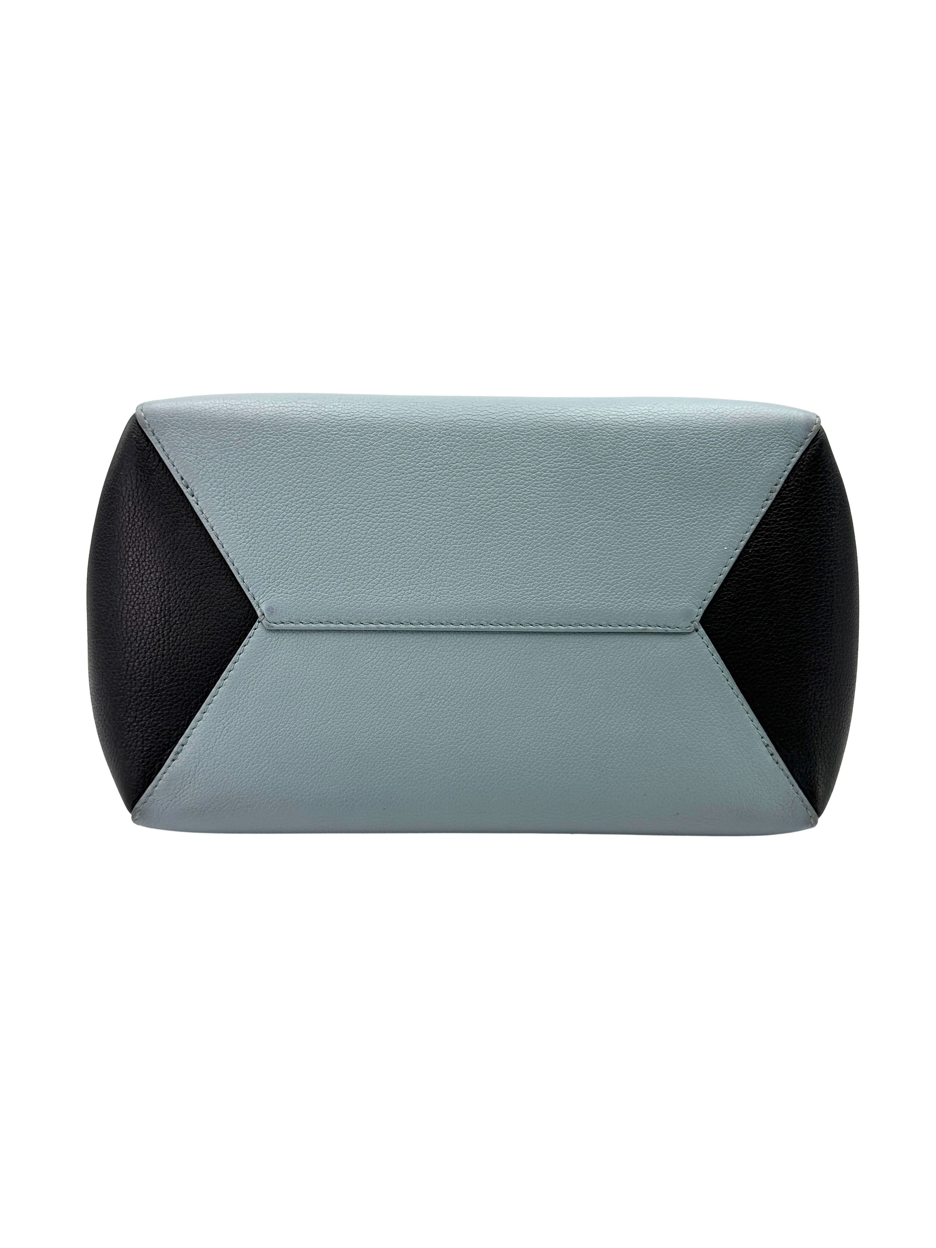 Louis Vuitton Lockme Cabas Black/Blue Leather Handle Bag LV3306