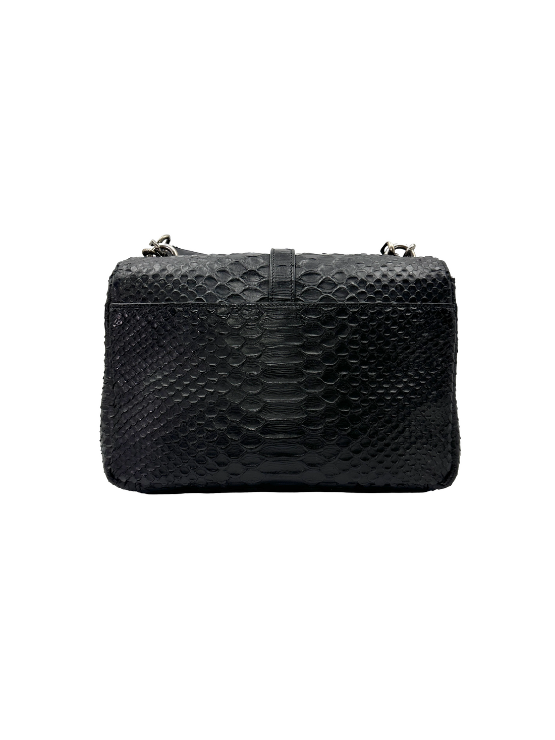 Saint Laurent College Python-Embossed Leather Shoulder Bag SL291