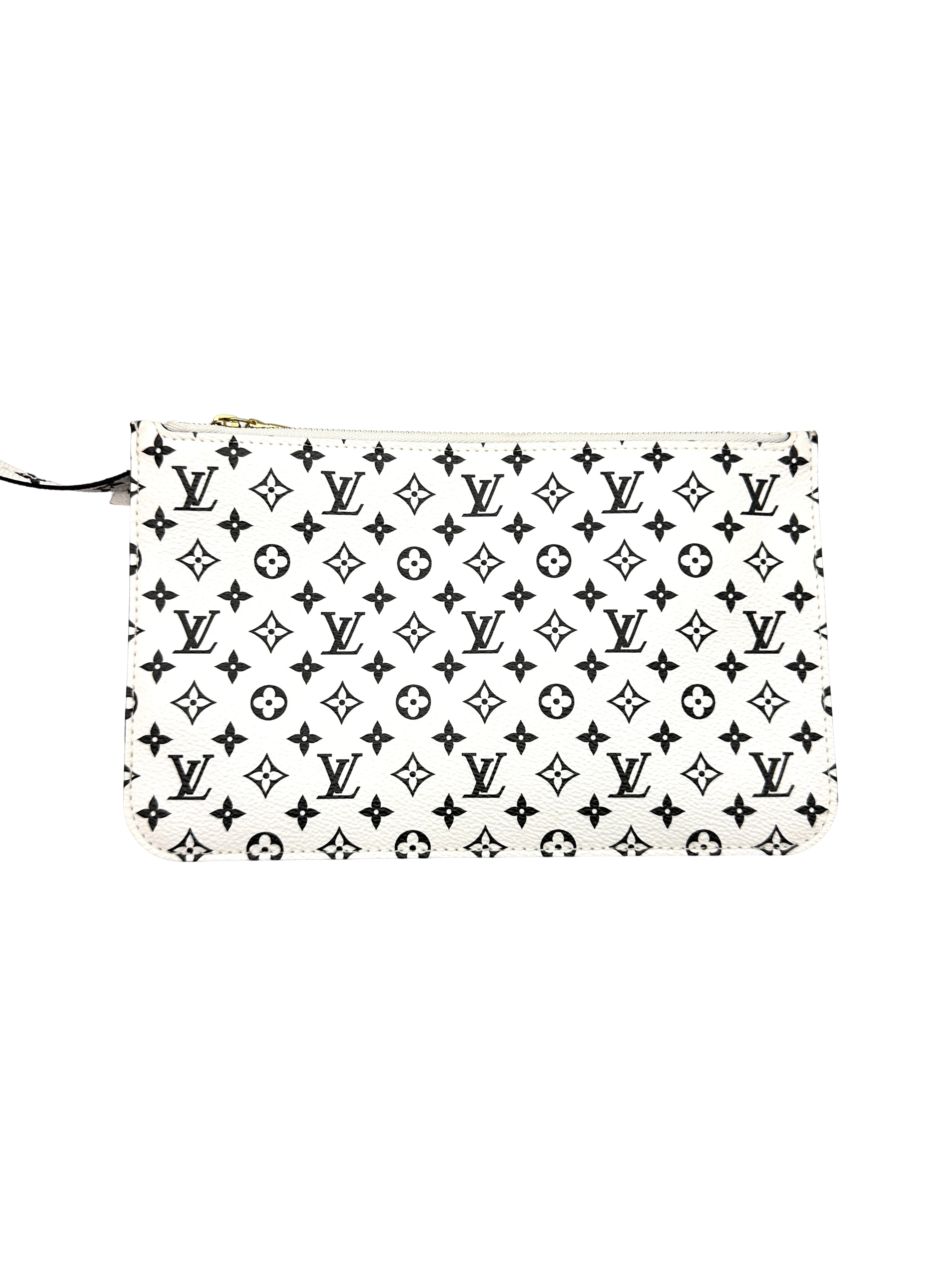 Louis Vuitton Neverfull MM Red/White Giant Monogram Canvas Handle Bag LV3305
