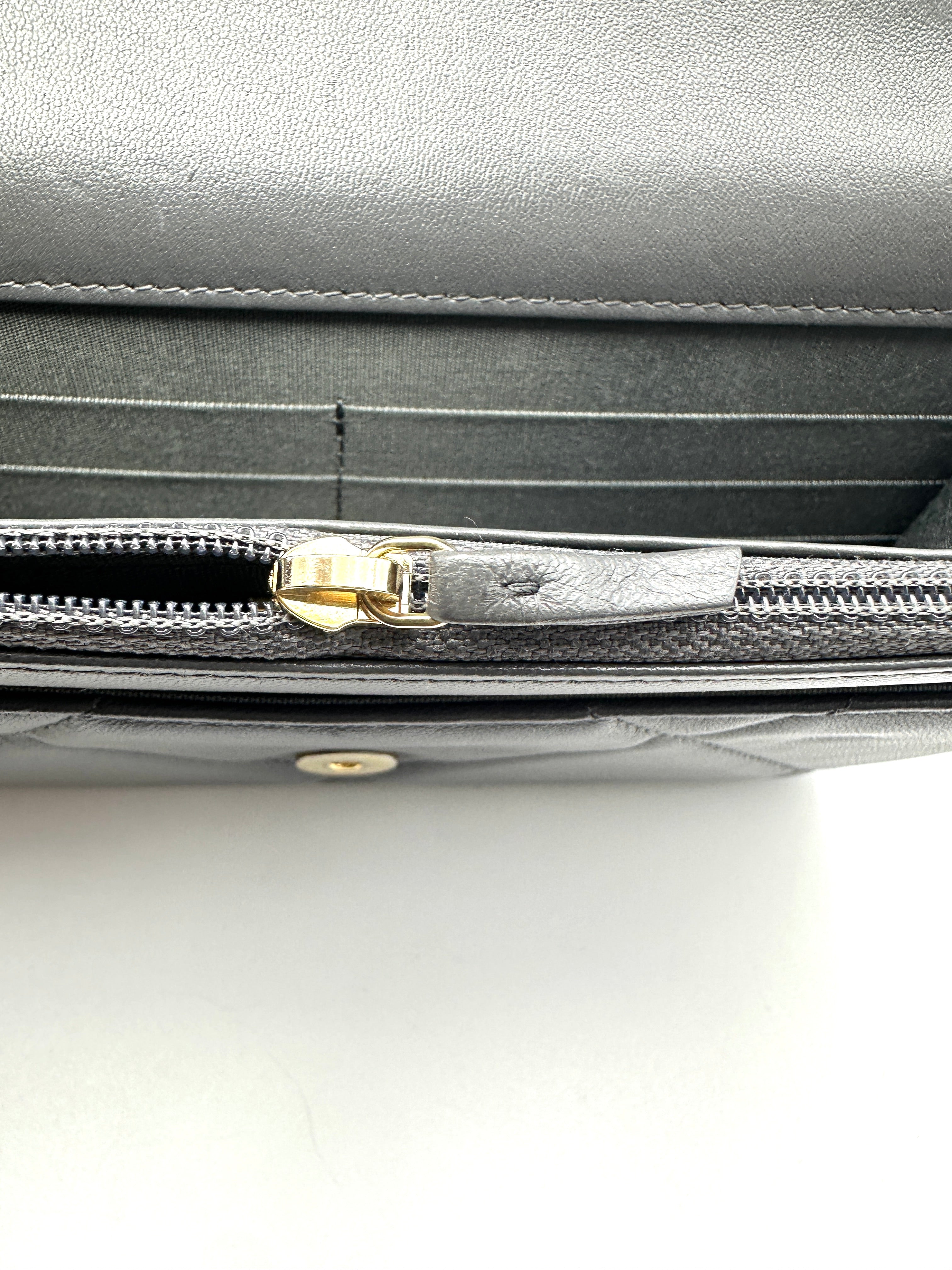 Chanel 19Bag Grey Quilted Leather Wallet On Chain(NH***86) CC2527