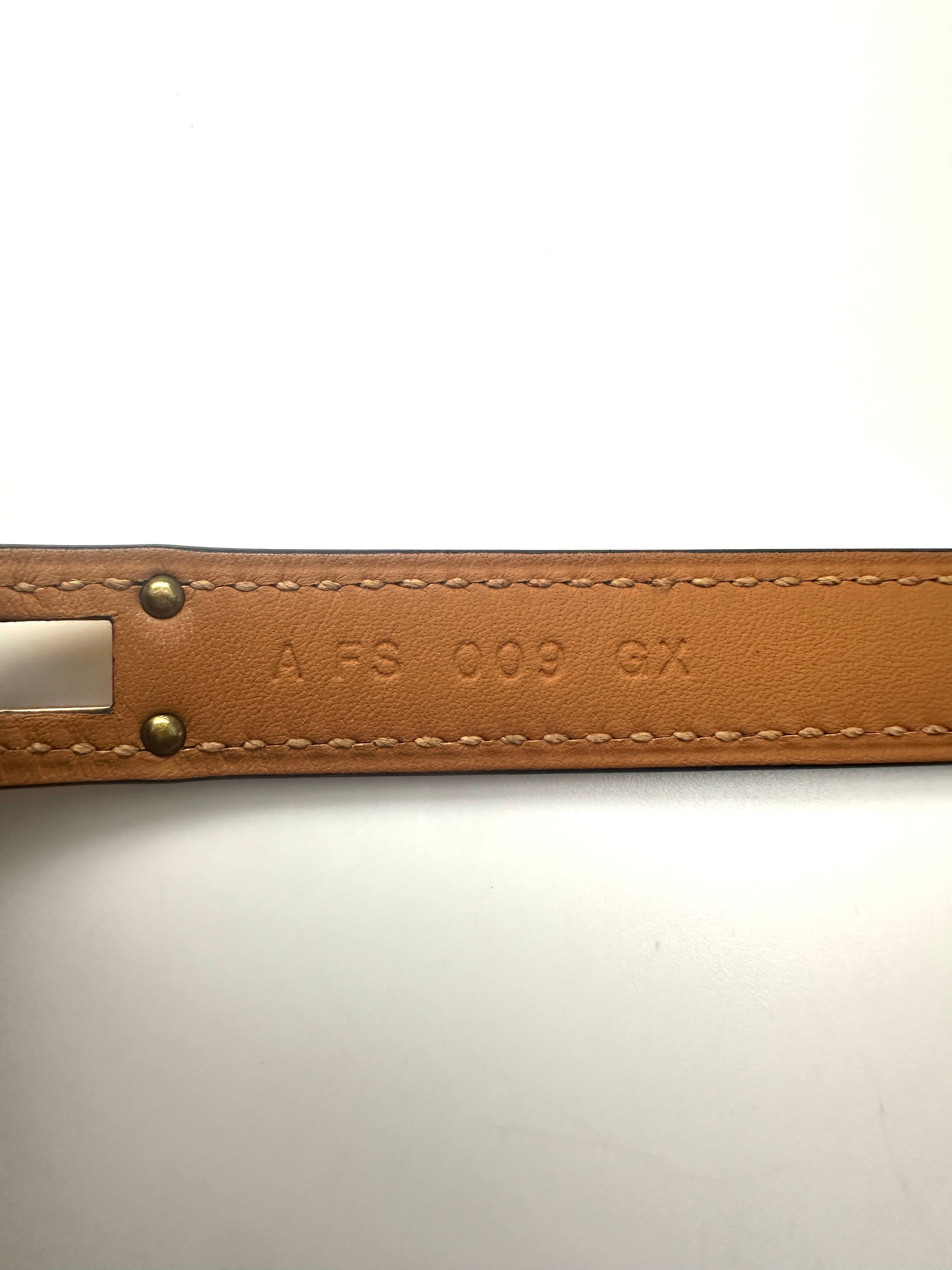 Hermes Kelly Double Tour Black Leather Bracelet HR163