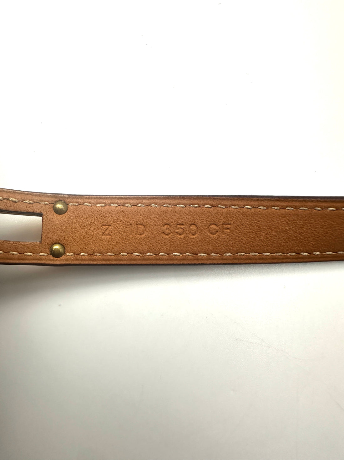 Hermes Kelly Double Tour Grey Leather Bracelet HR162