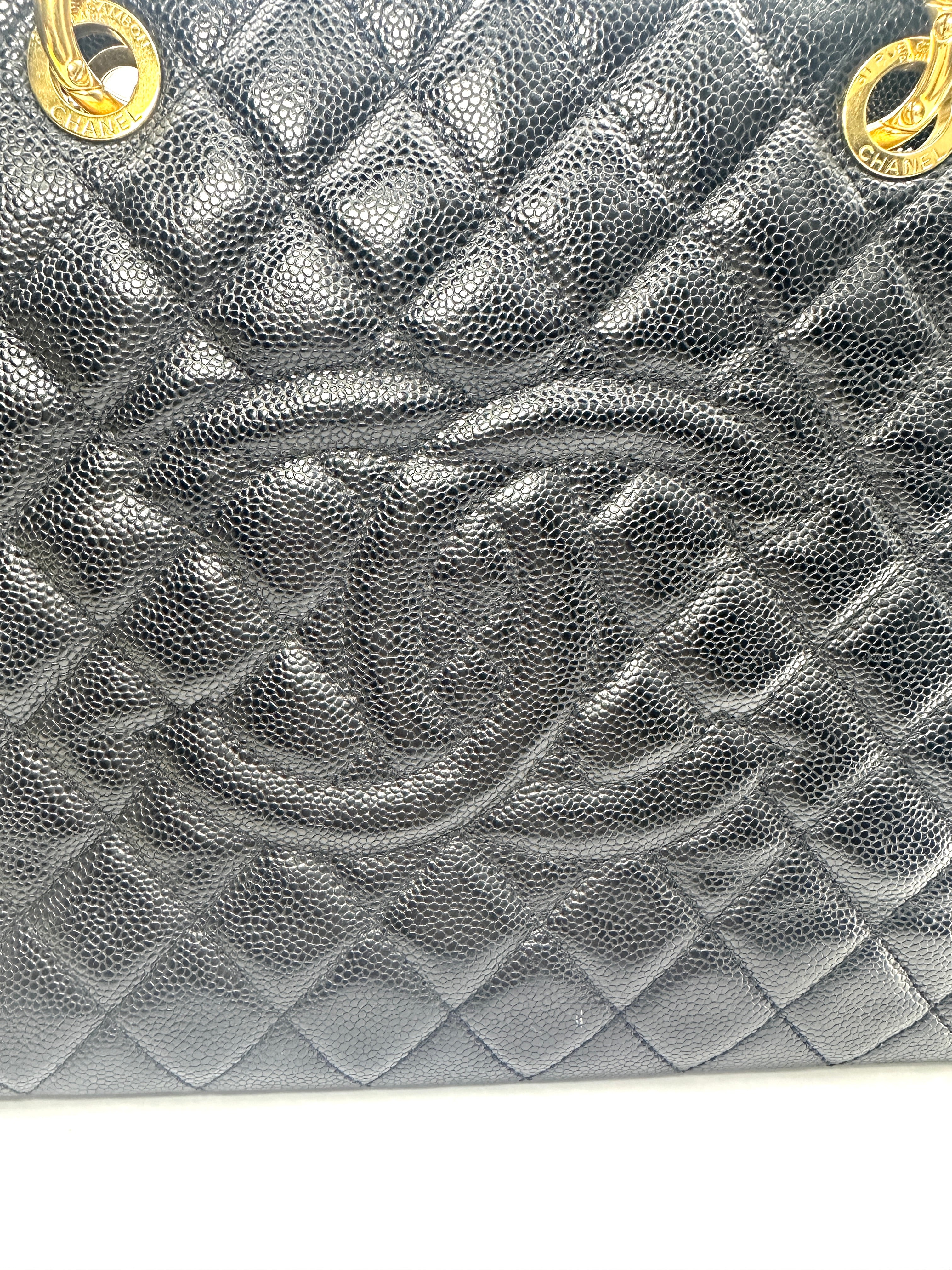 Chanel GST Black Quilted Leather Tote Handle Bag(17***77) CC2528