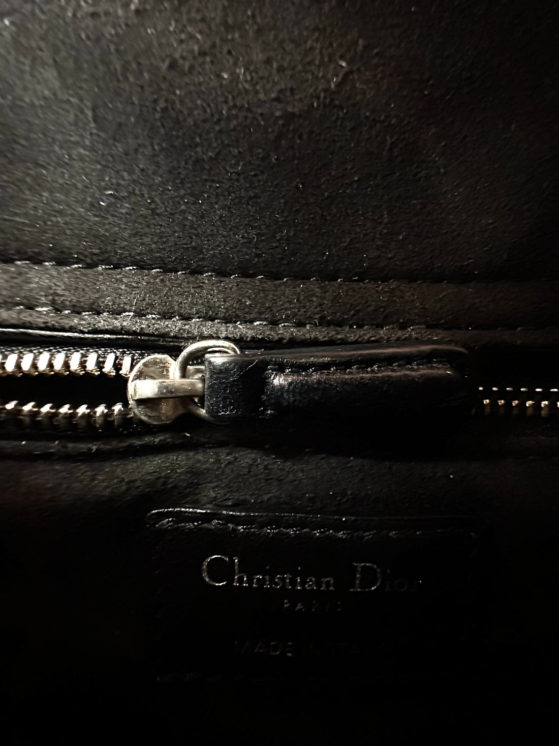 Christian Dior Lady Dior Black Cannage Leather Handle Bag DR919