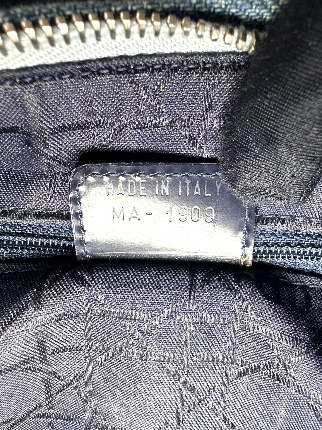 Christian Dior Lady Dior Blue Denim Cannage Handle Bag DR917