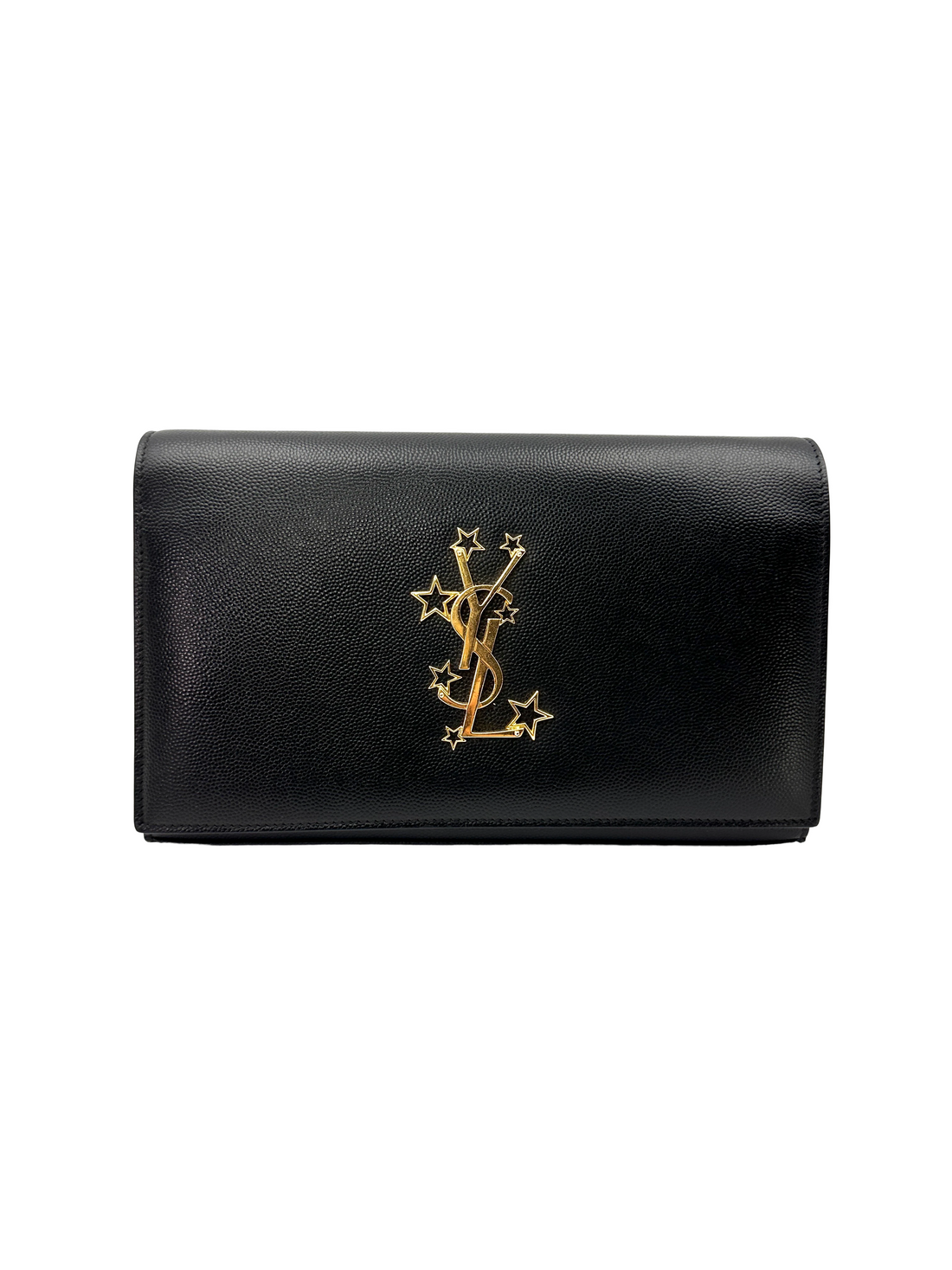 Saint Laurent YSL Kate Star Black Leather Shoulder Bag SL288