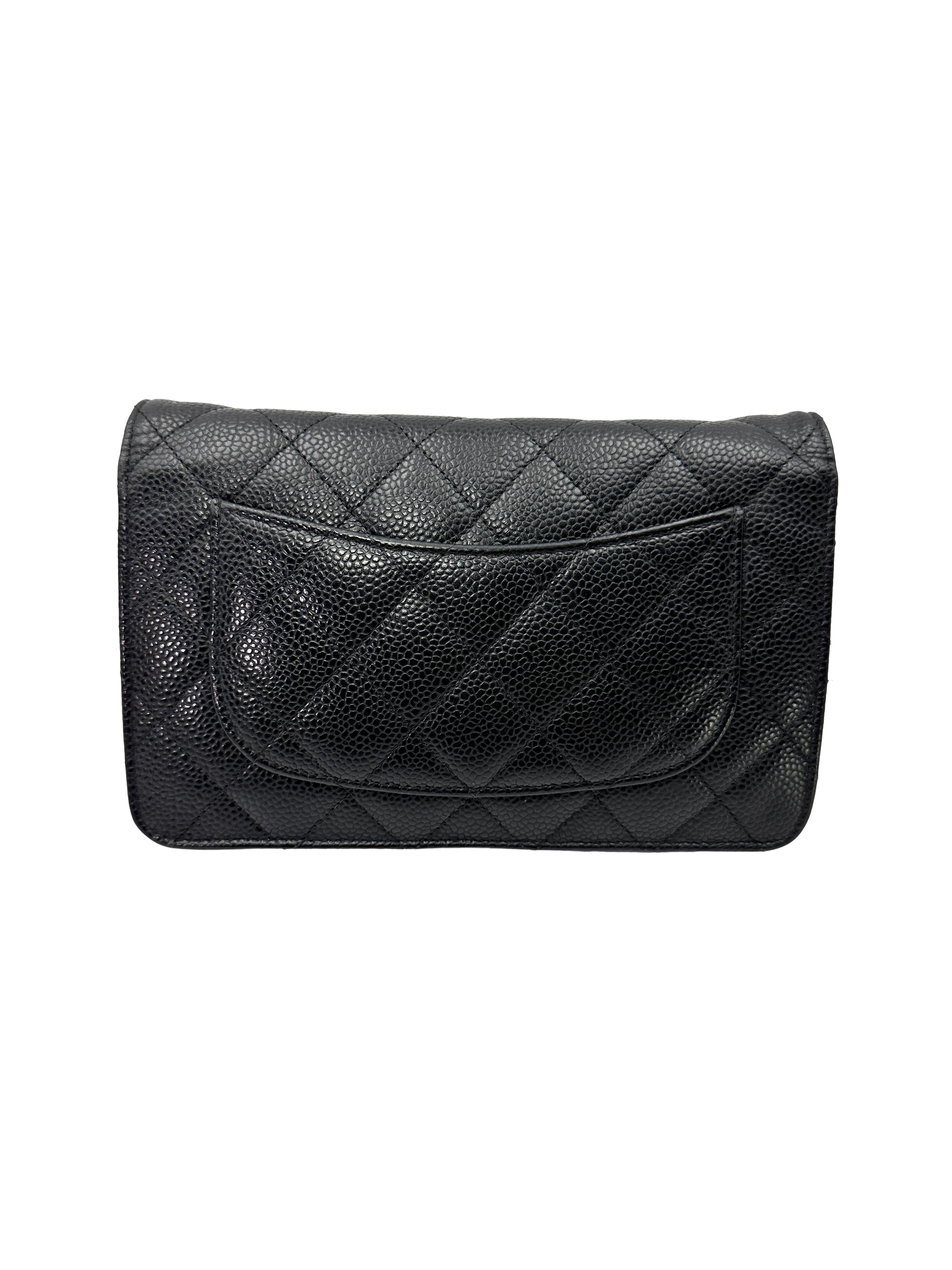Chanel Black Quilted Leather Wallet On Chain(19***05) CC2529