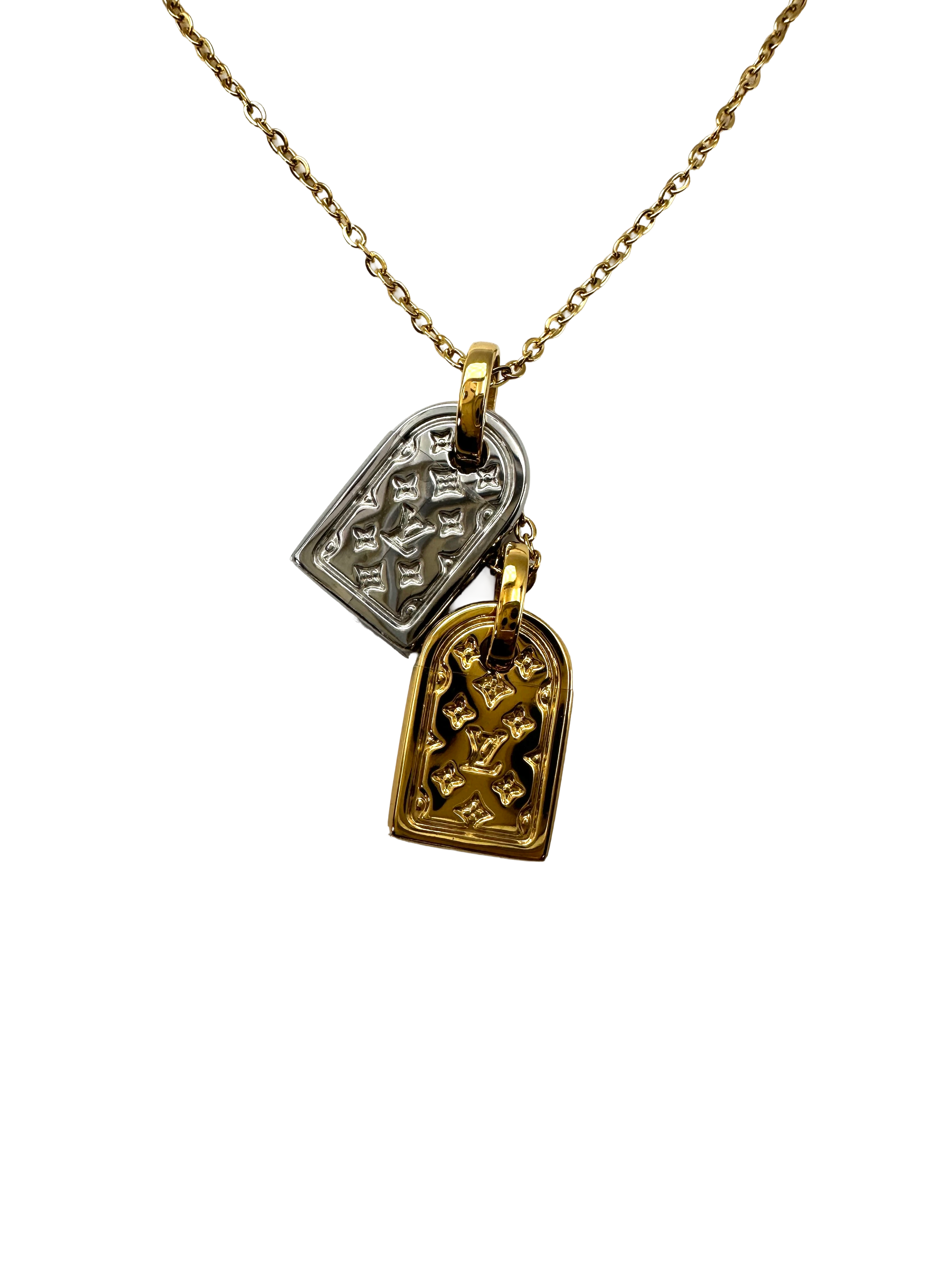 Louis Vuitton Nanogram Necklace,M63141 LE1213 LVN06