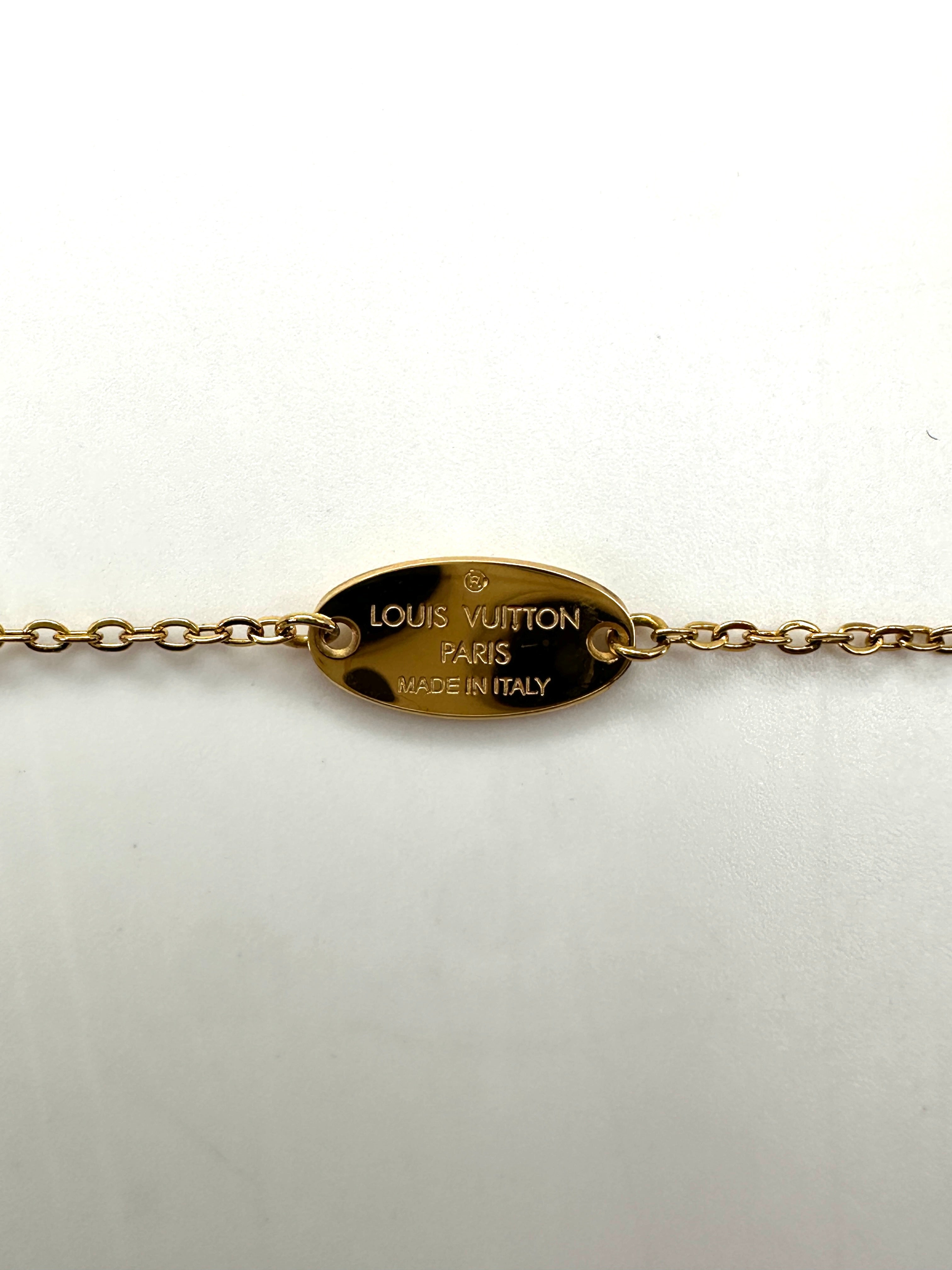 Louis Vuitton Nanogram Necklace,M63141 LE1213 LVN06