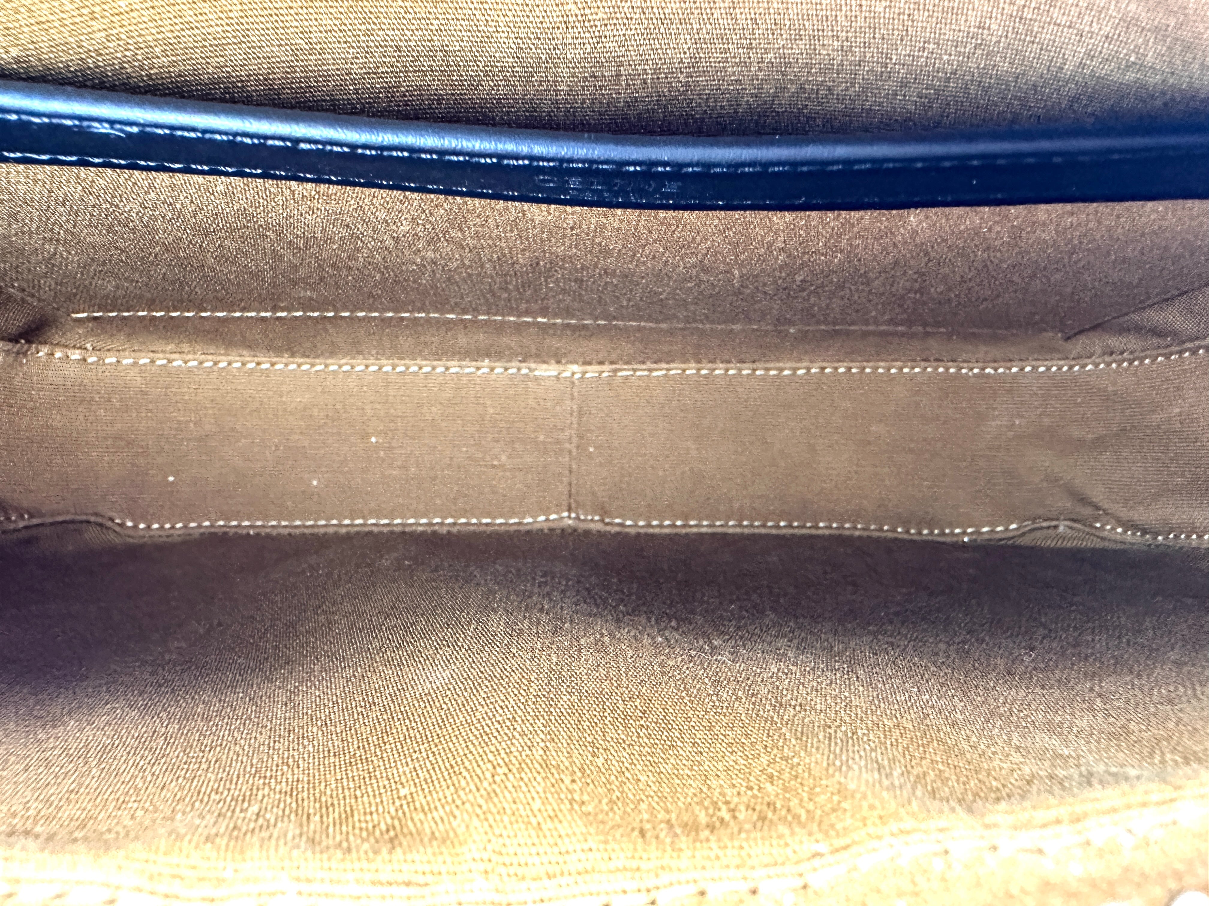 Celine Triomphe Canvas White Logo Print Messenger Bag CE189