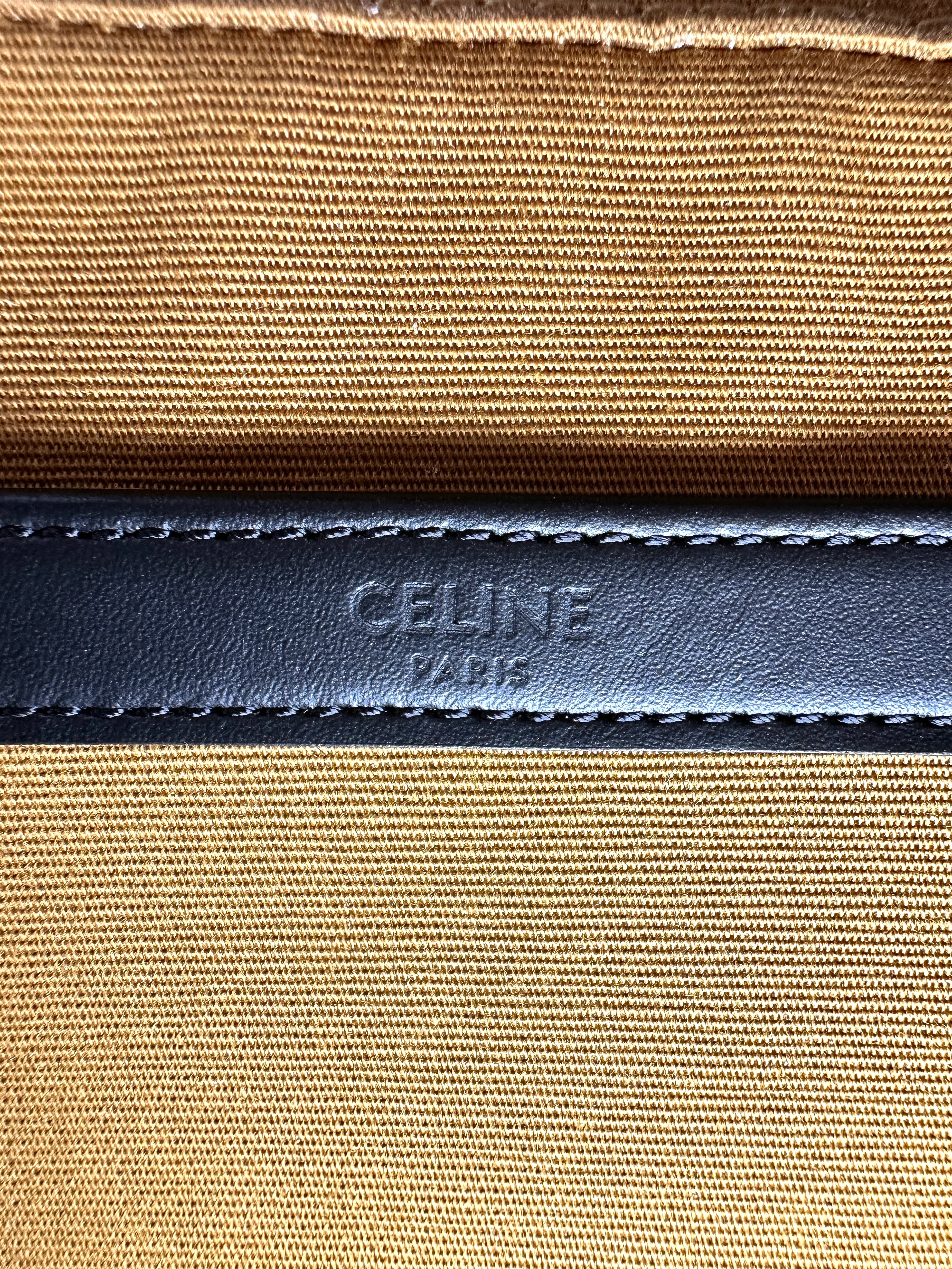 Celine Triomphe Canvas White Logo Print Messenger Bag CE189