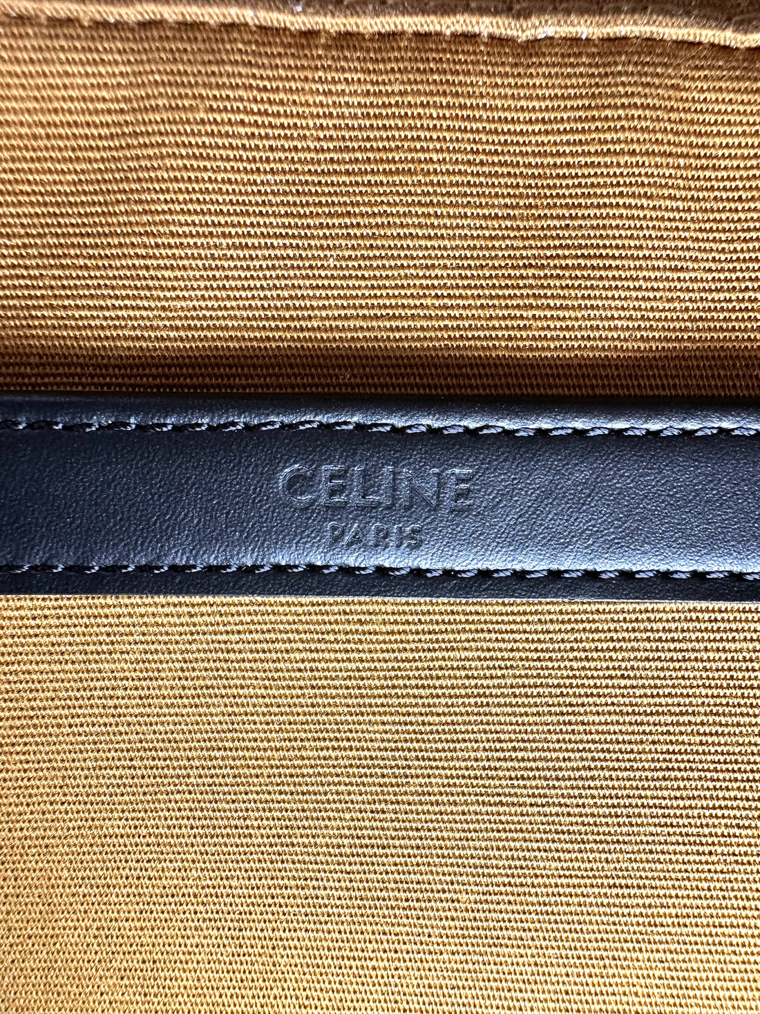 Celine Triomphe Canvas White Logo Print Messenger Bag CE189