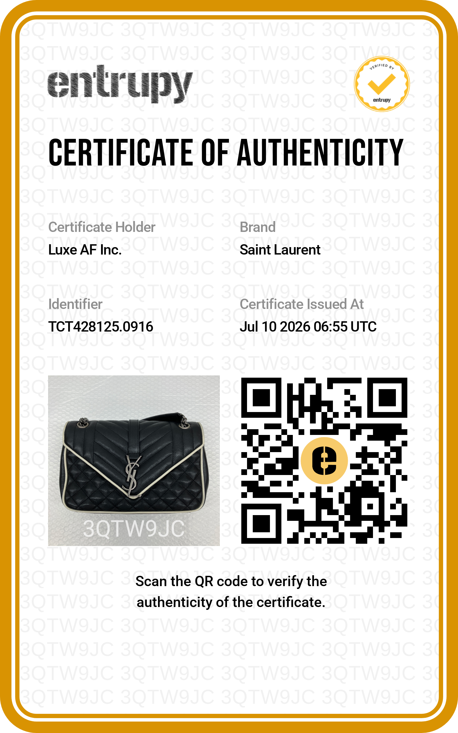 Saint Laurent College Black Leather Shoulder Bag SL290