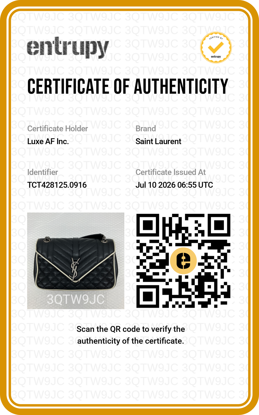 Saint Laurent College Black Leather Shoulder Bag SL290