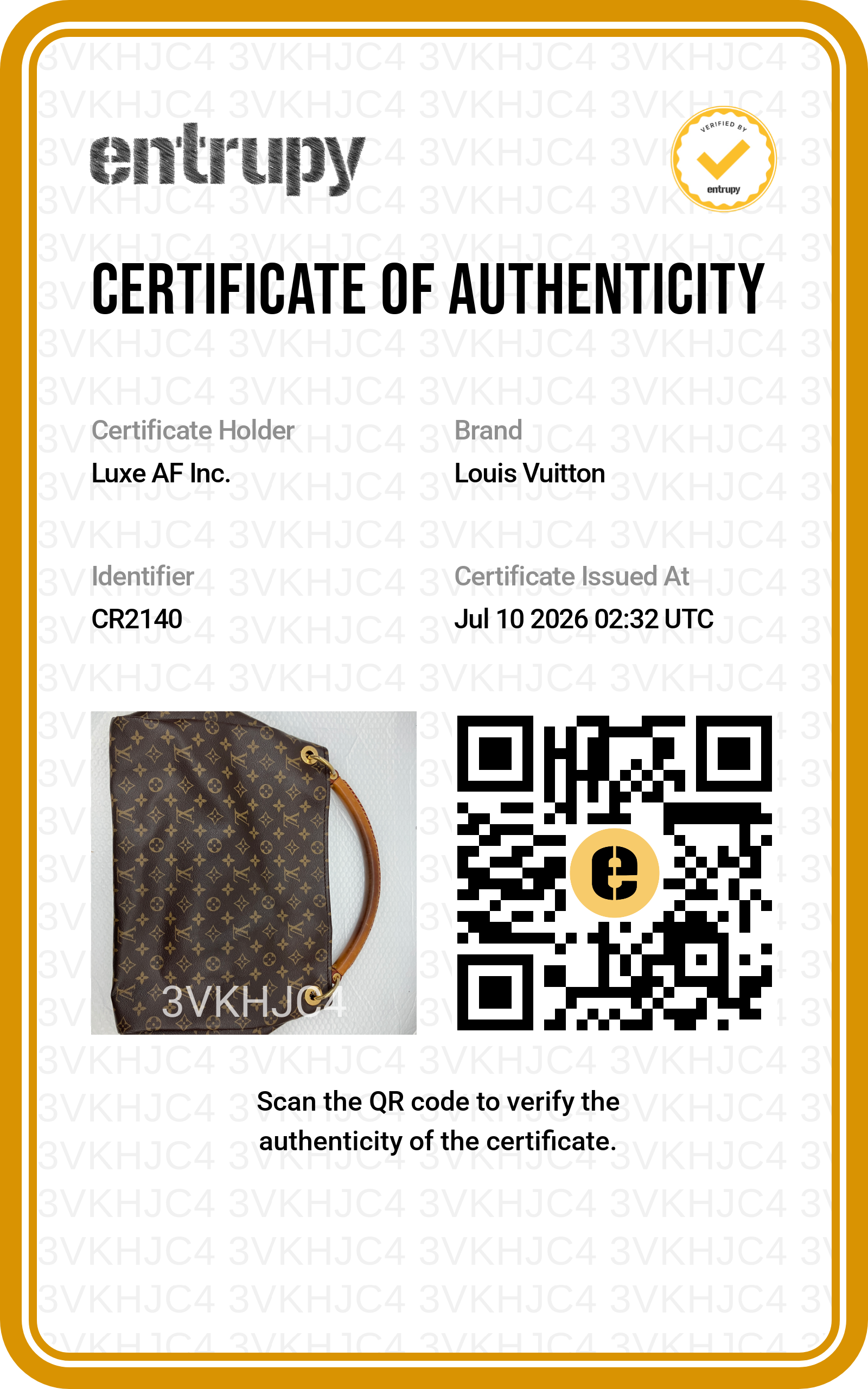 Louis Vuitton Artsy MM Monogram Canvas Handle Bag LV3308