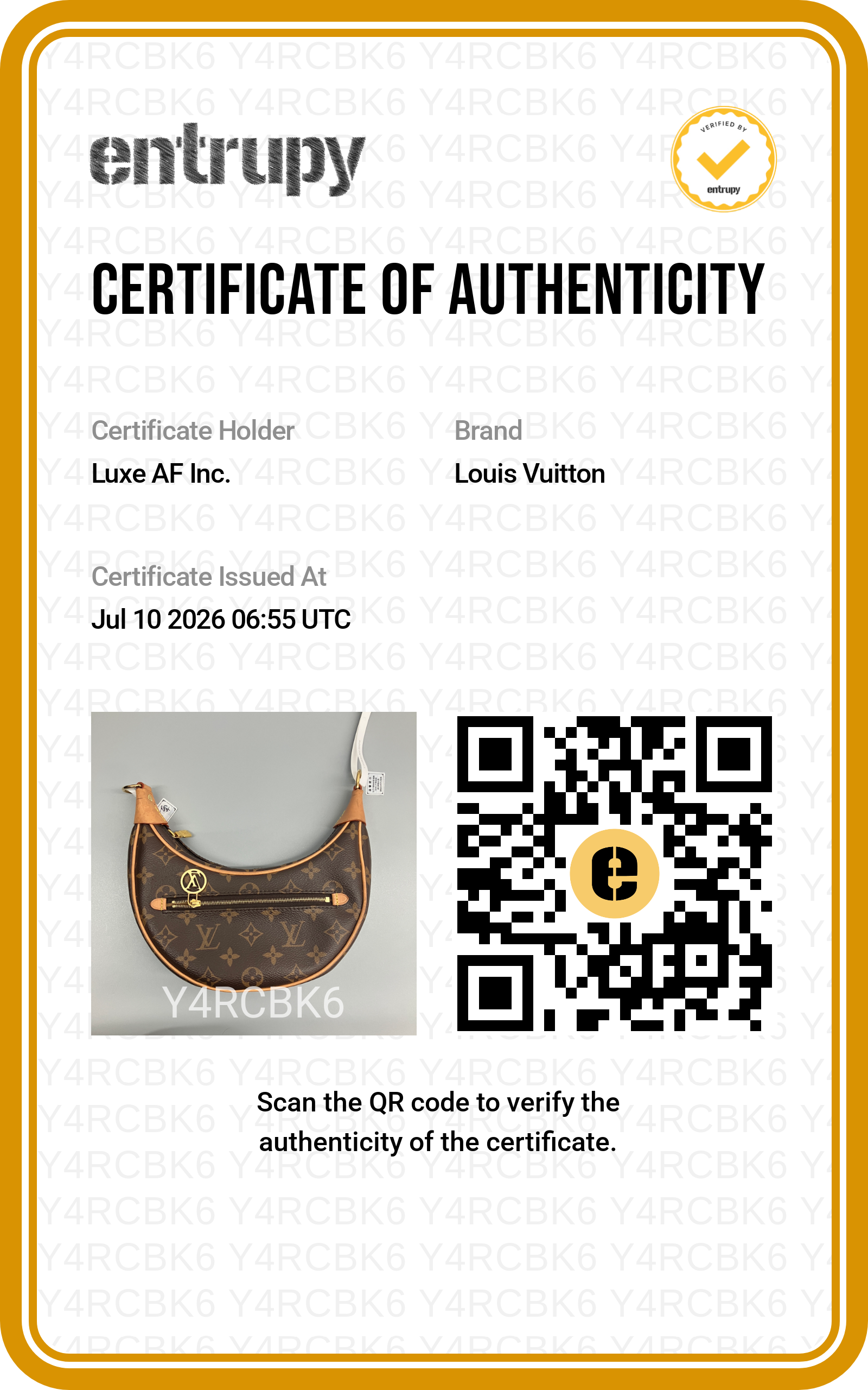 Louis Vuitton Loop Monogram Canvas Shoulder Bag LV3307