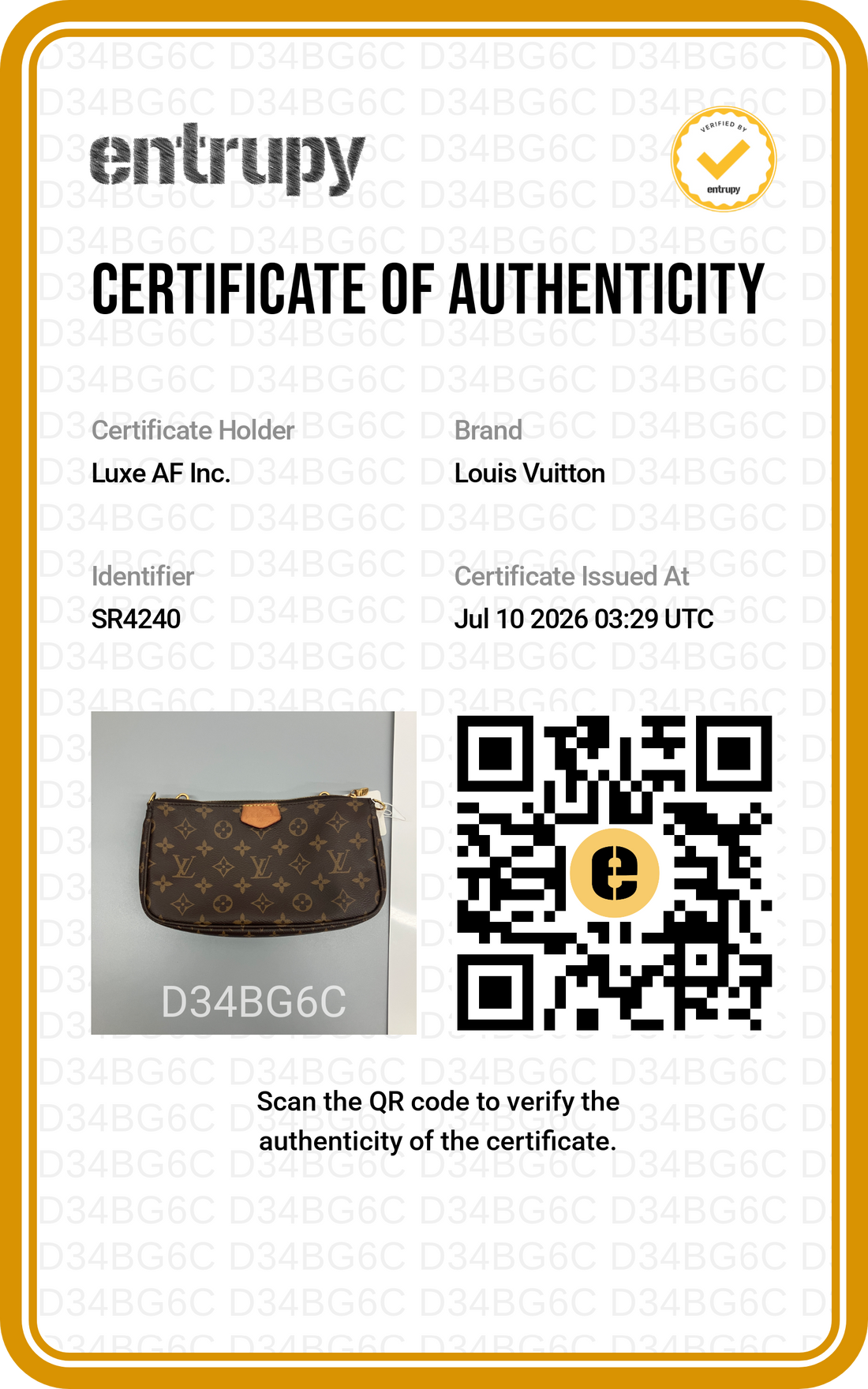 Louis Vuitton Brown Monogram Canvas Multi Pochette Accessoires LV3304