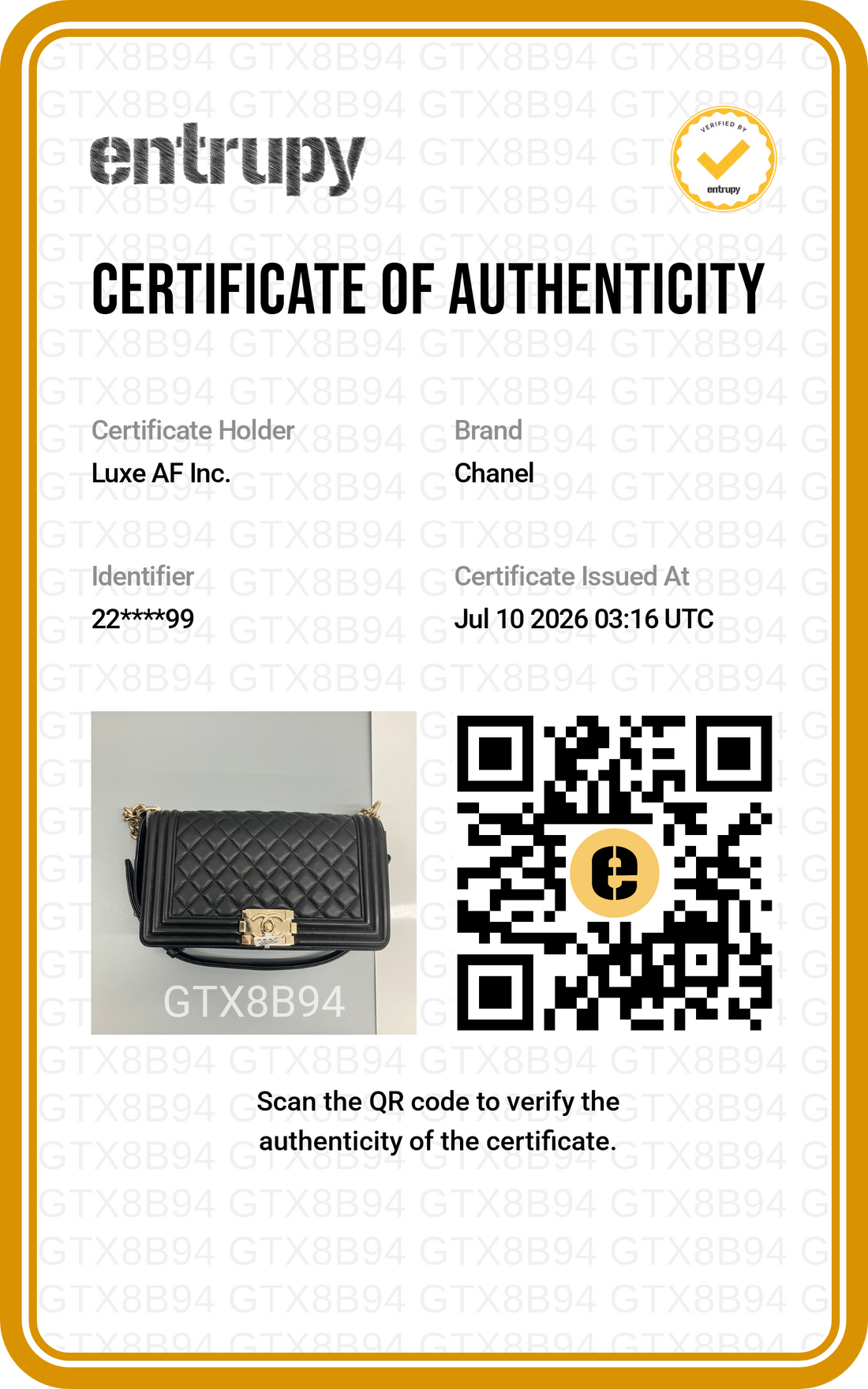 Chanel LeBoy Black Quilted Lambskin Medium Size Flap Bag With Gold Buckle(22***99) CC2525