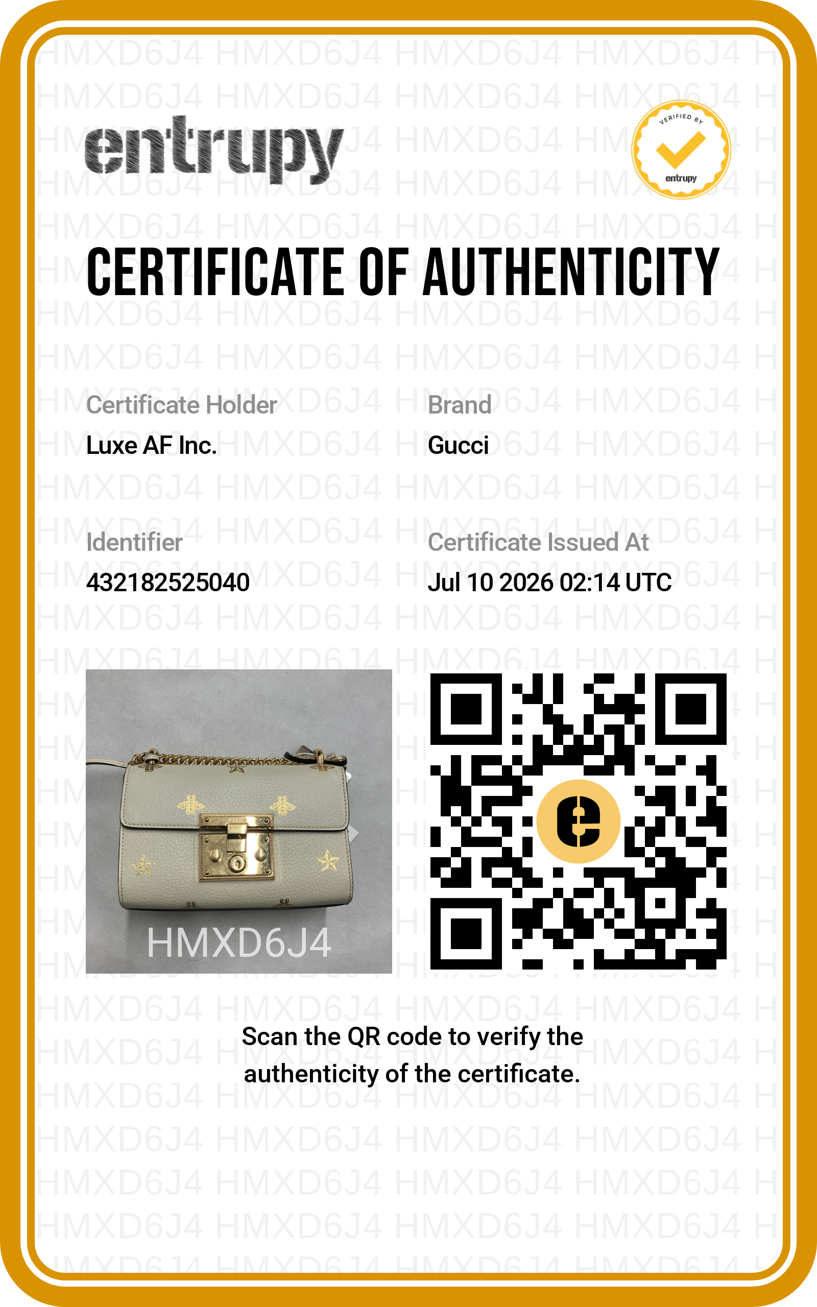 Gucci Padlock Bee Star White Leather Small Size Shoulder Bag GG1388