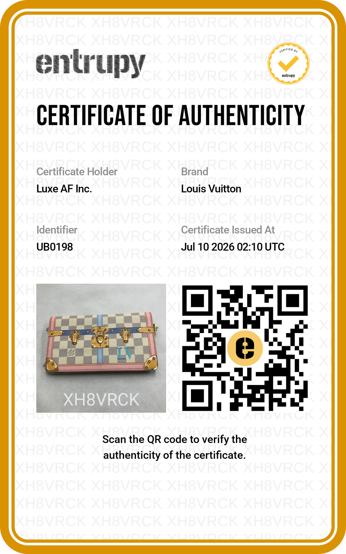 Louis Vuitton Trompe L'oeil Summer Trunks Weekend Pochette Clutch LV3301