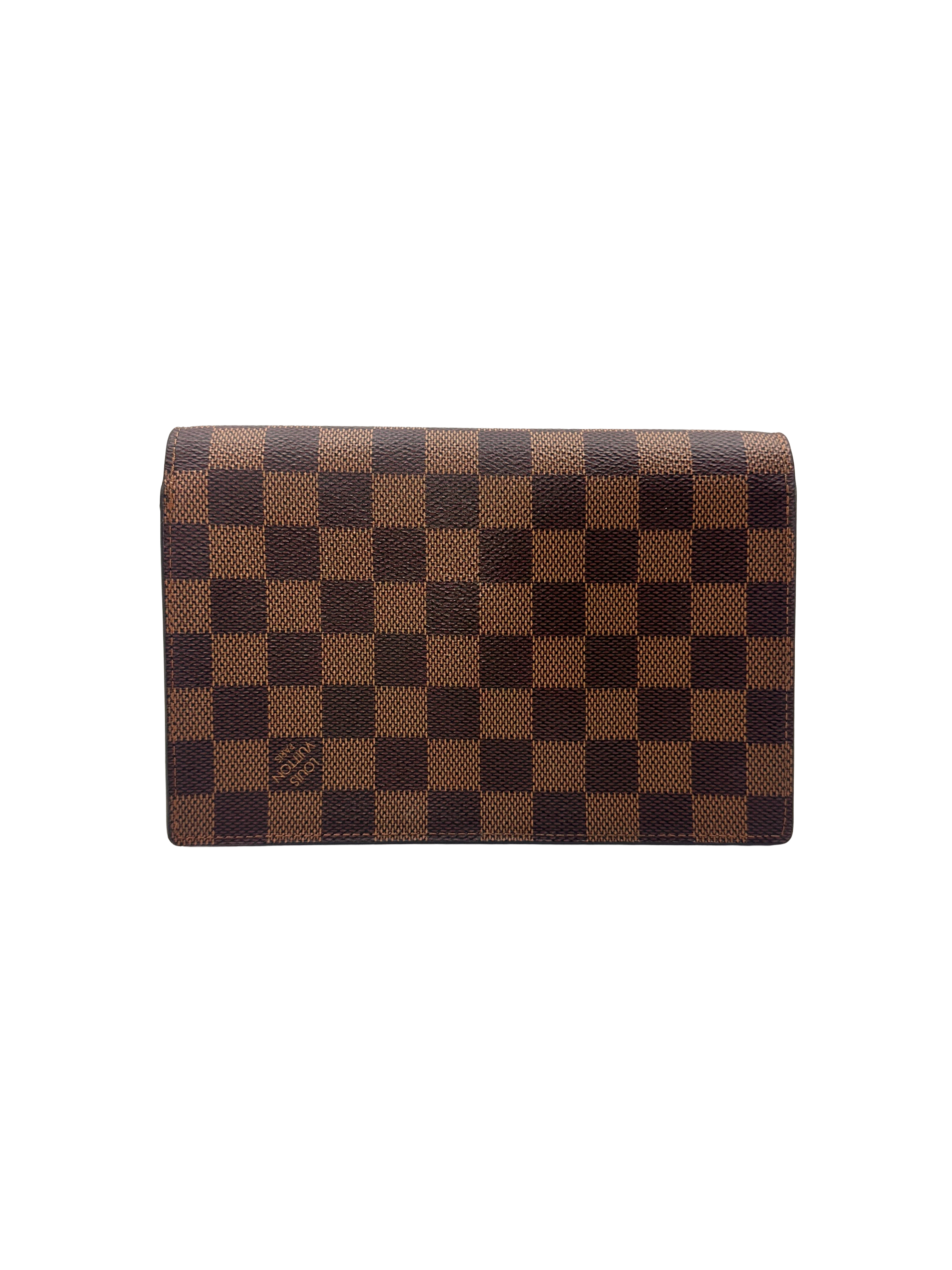 Louis Vuitton Vavin Damier Ebene & Beige Leather Shoulder Bag LV3310