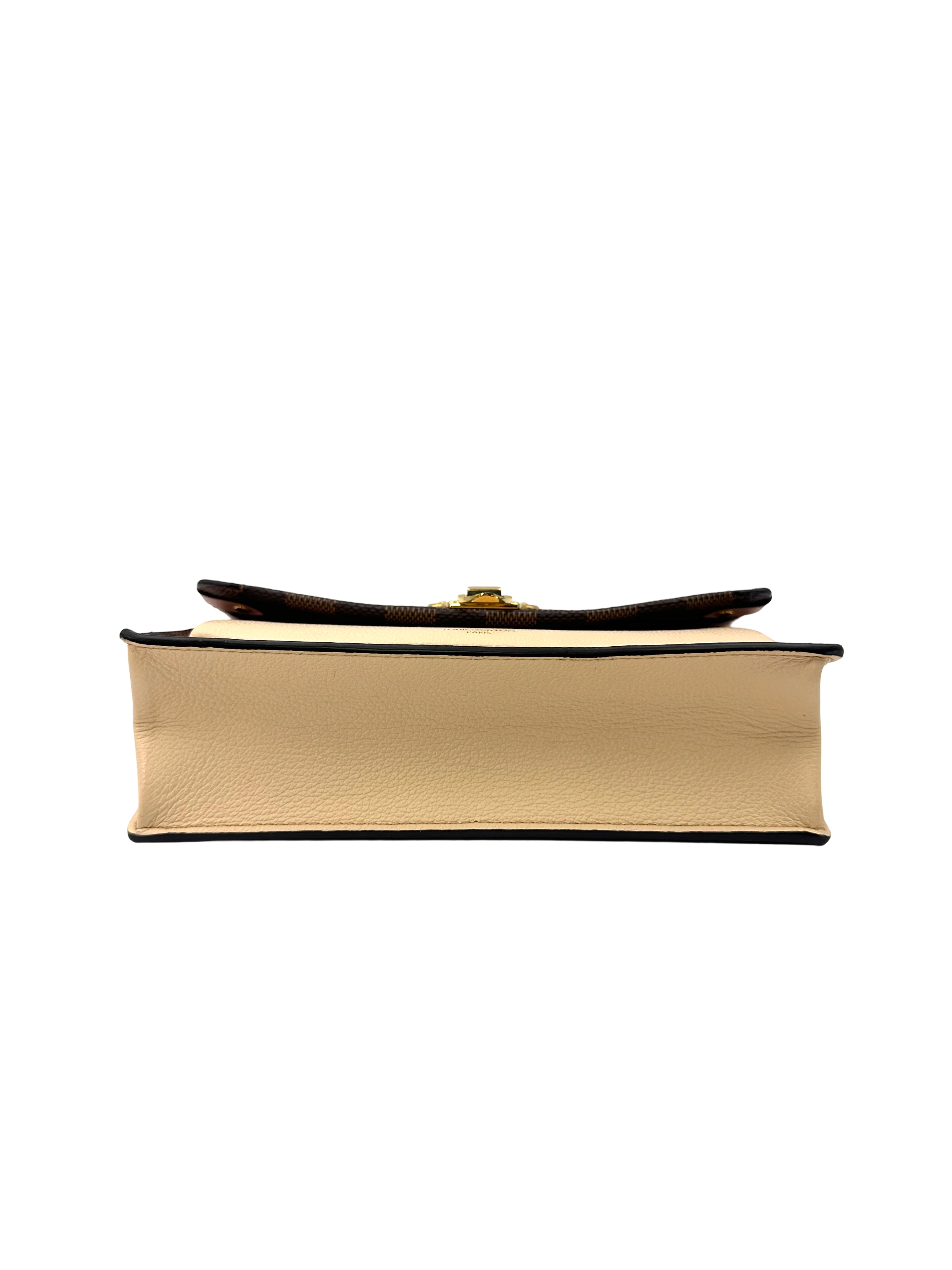 Louis Vuitton Vavin Damier Ebene & Beige Leather Shoulder Bag LV3310