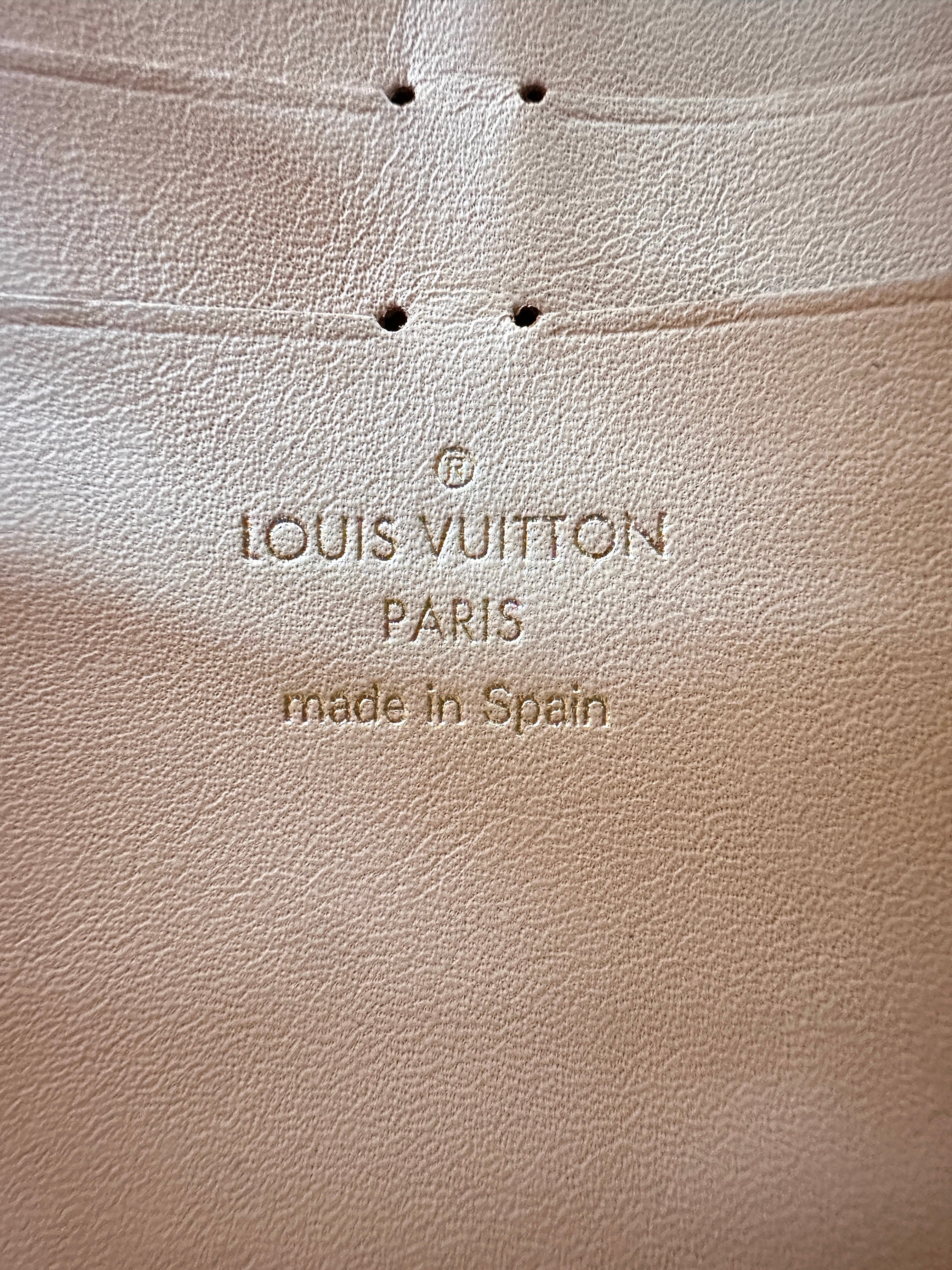 Louis Vuitton Vavin Damier Ebene & Beige Leather Shoulder Bag LV3310