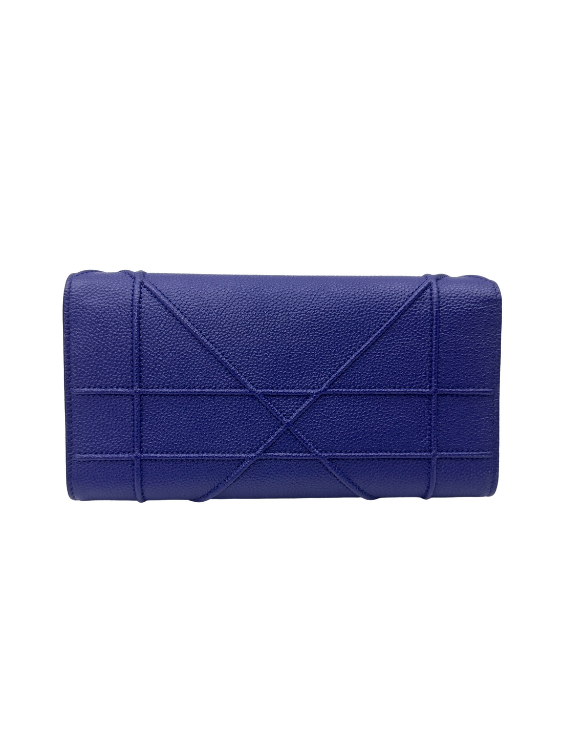 Christian Dior Diorama Blue Leather Wallet On Chain DR921