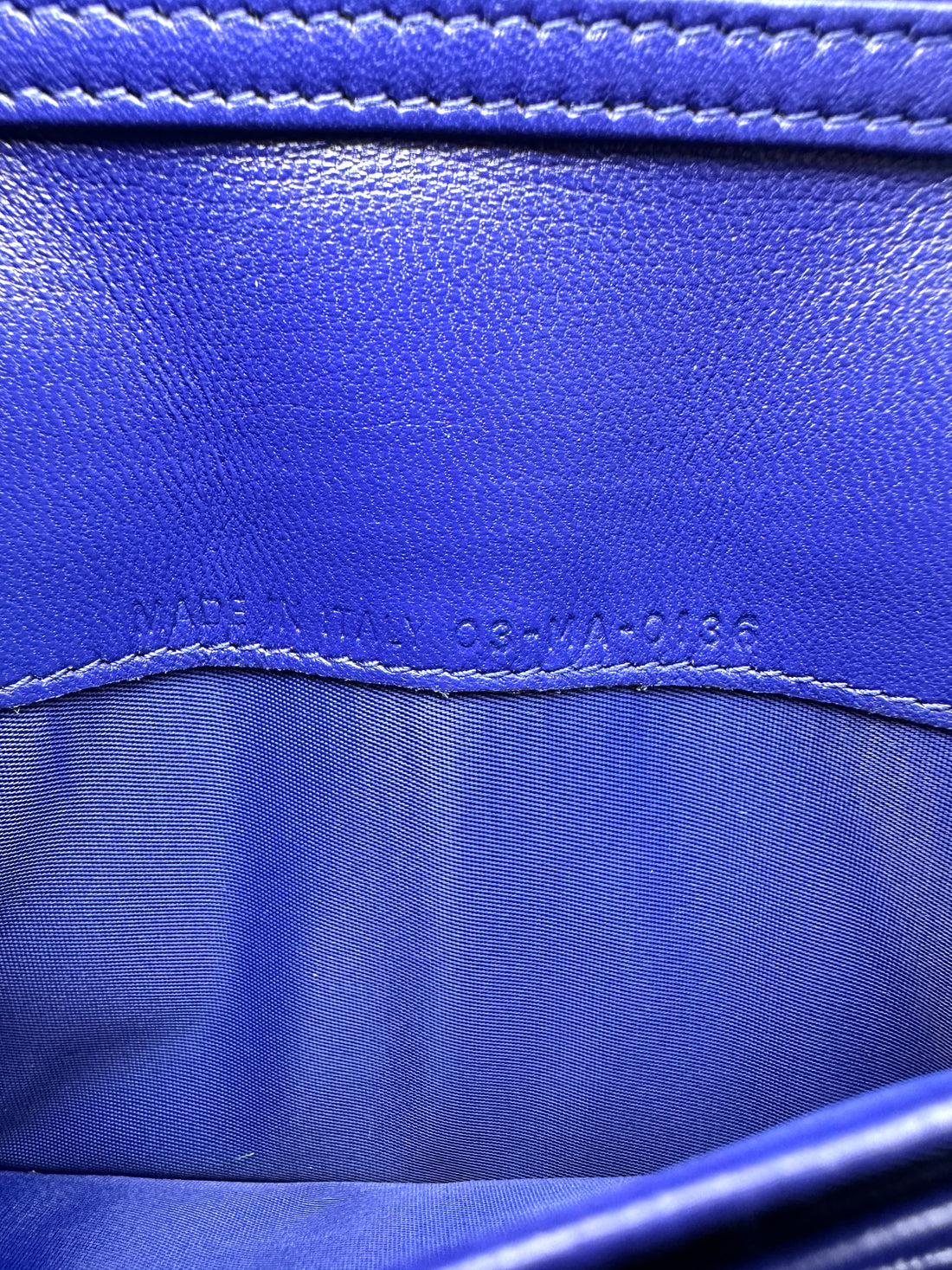 Christian Dior Diorama Blue Leather Wallet On Chain DR921